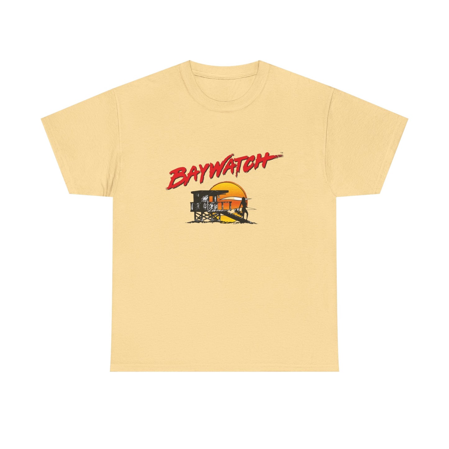 Baywatch Vintage T Shirt Graphic Unisex Heavy Cotton Tee NEW GIFT