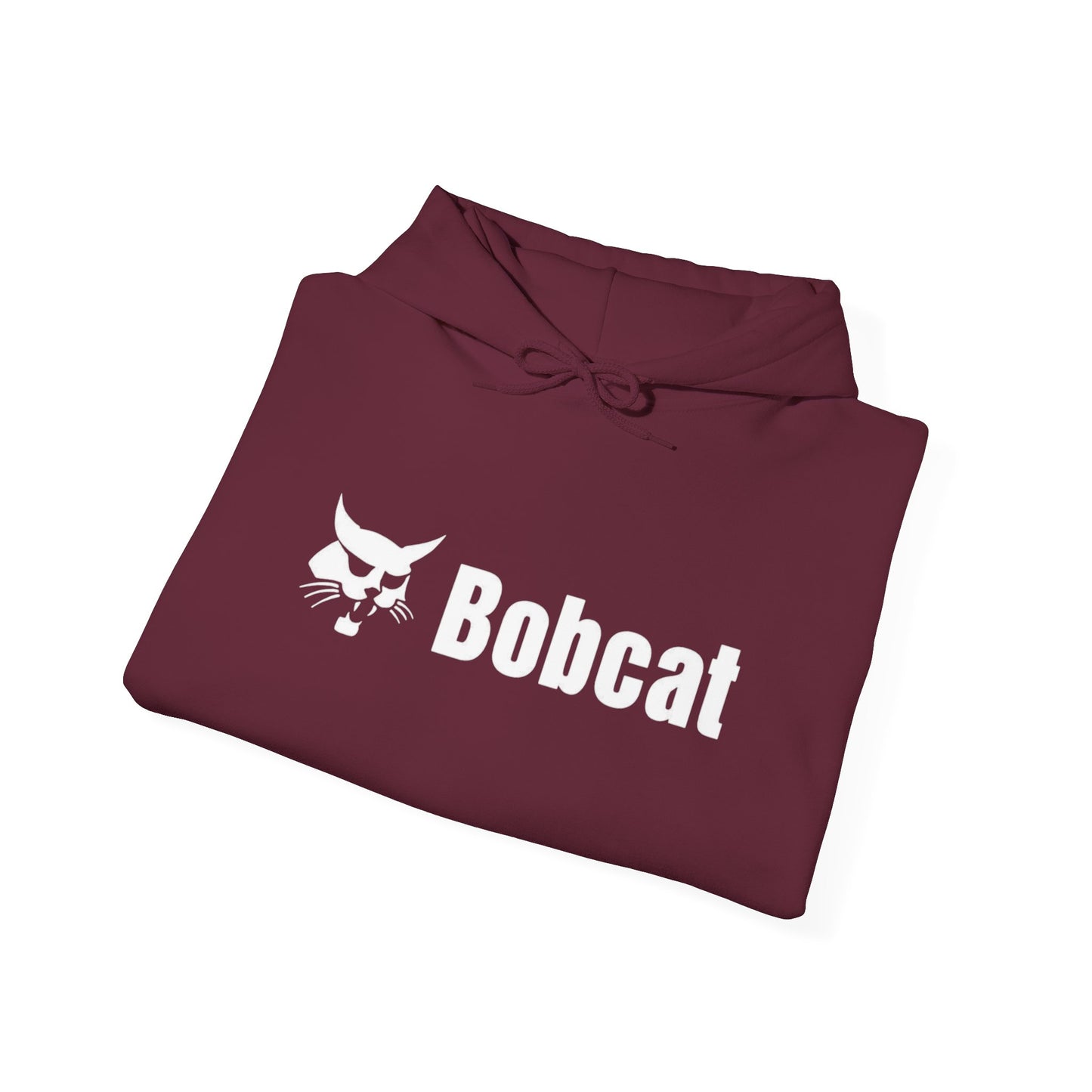 Bobcat Logo Retro Equipment Graphic Hoodie Unisex Heavy Blend™ Hooded Sweatshirt