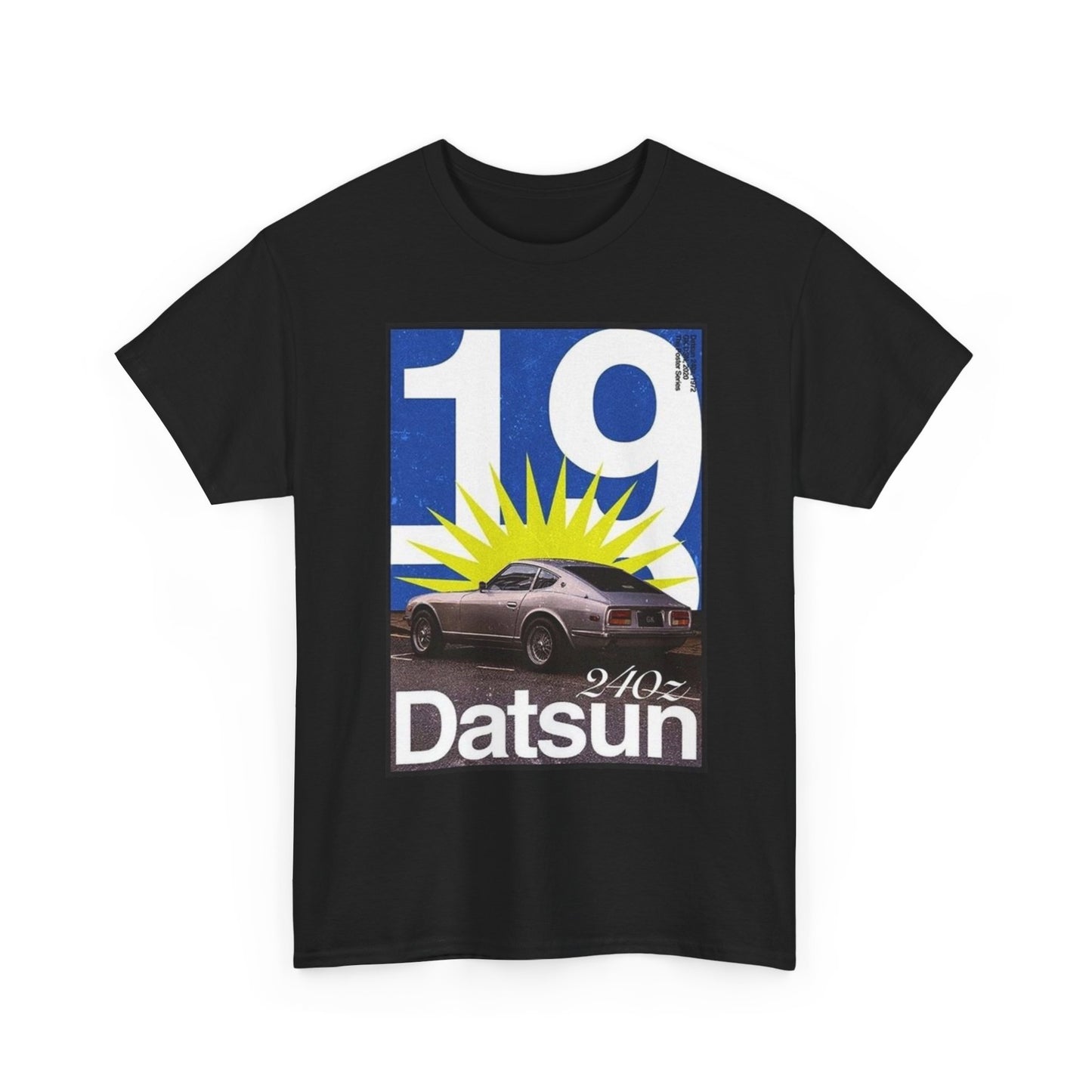 Datsun Vintage Poster Graphic T Shirt Unisex Heavy Cotton Tee