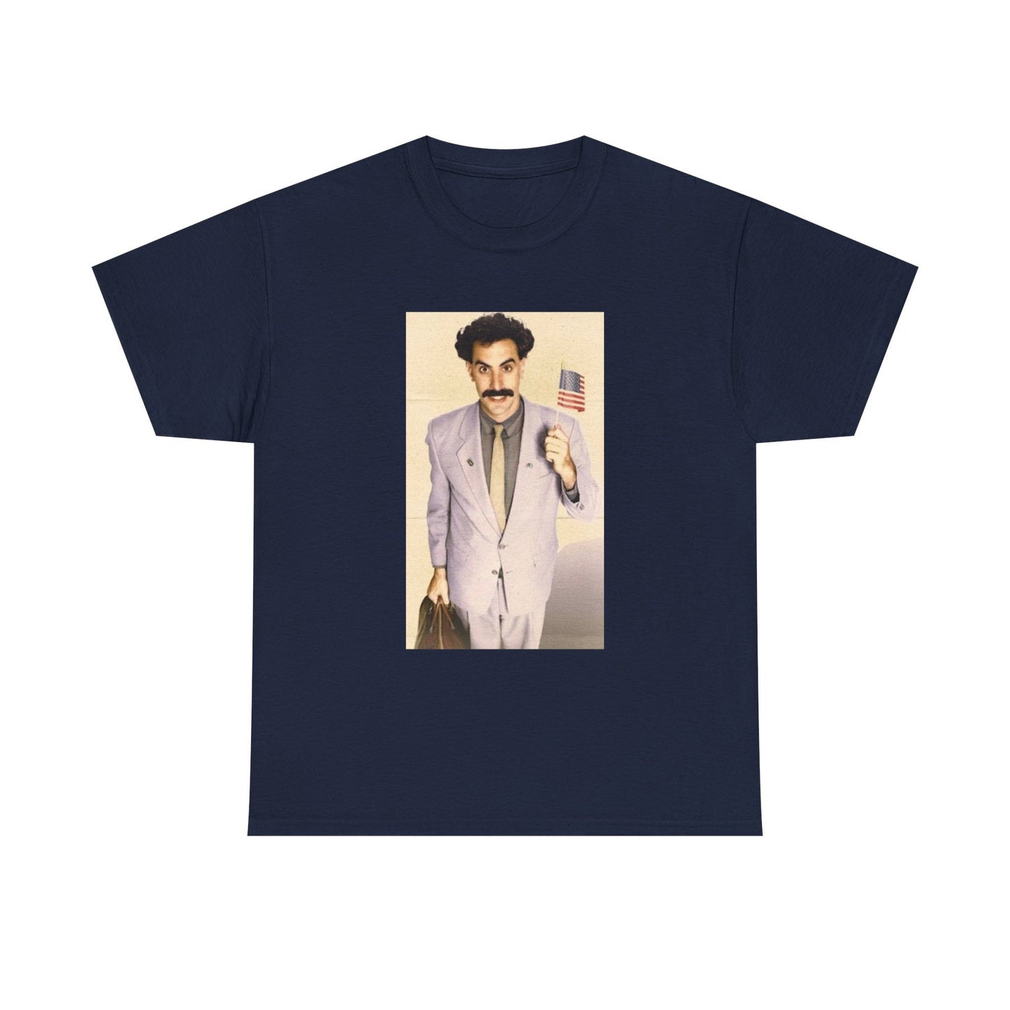 Borat Comes to America Tshirt Funny Comedy Movie Unisex Heavy Cotton Tee