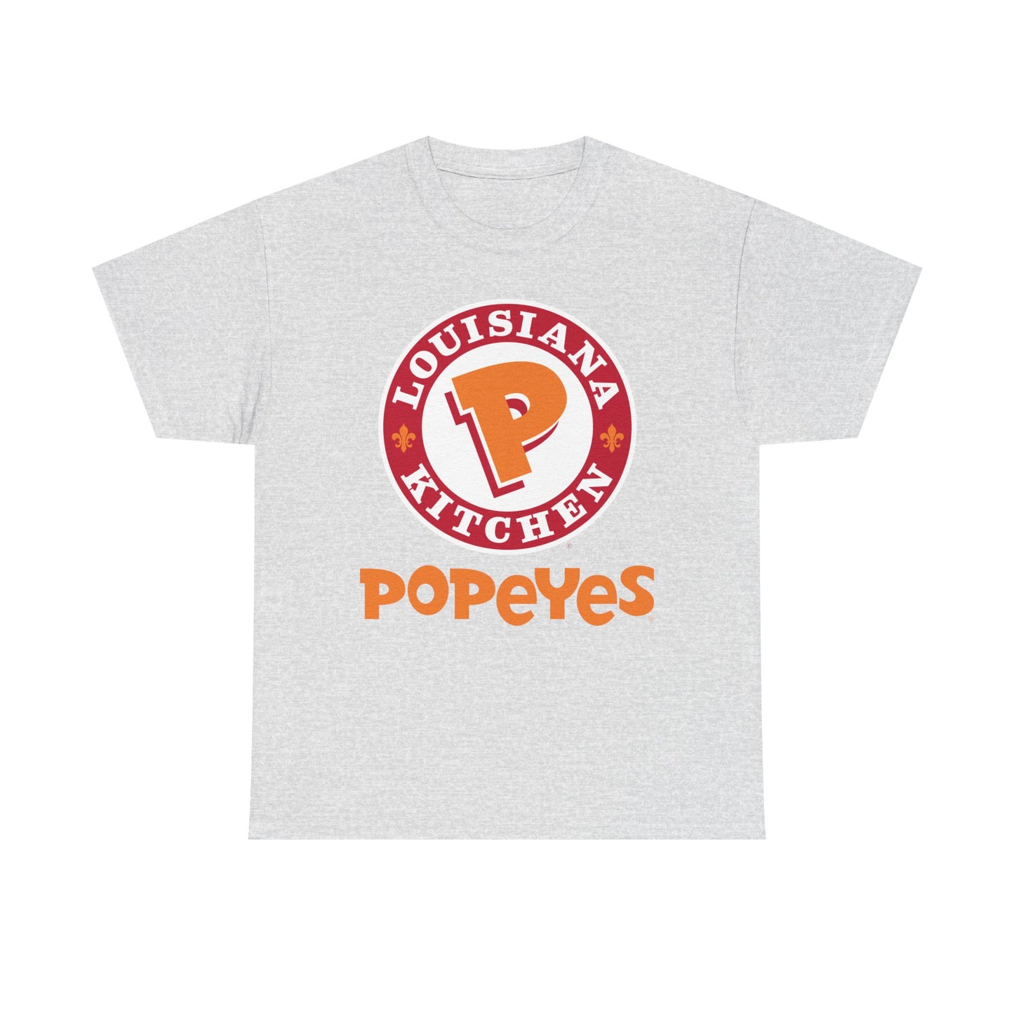 Popeyes Fried Chicken Graphic T Shirt Funny Retro Unisex Heavy Cotton Tee
