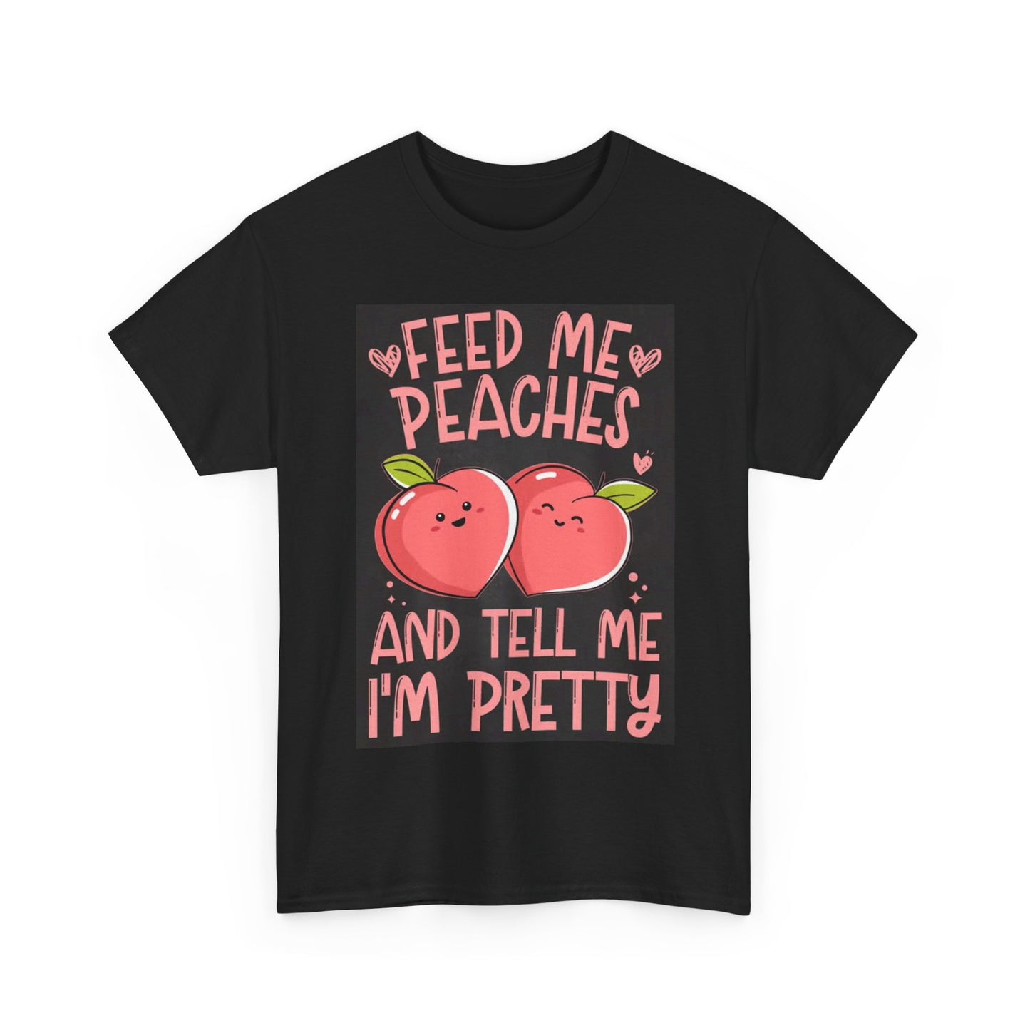 Feed Me Peaches Tshirt Cute Girls Country Summer Unisex Heavy Cotton Tee