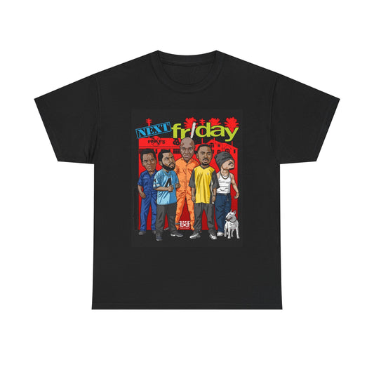 Next Friday Graphic T Shirt Vintage Cartoon Retro Movie Unisex Heavy Cotton Tee