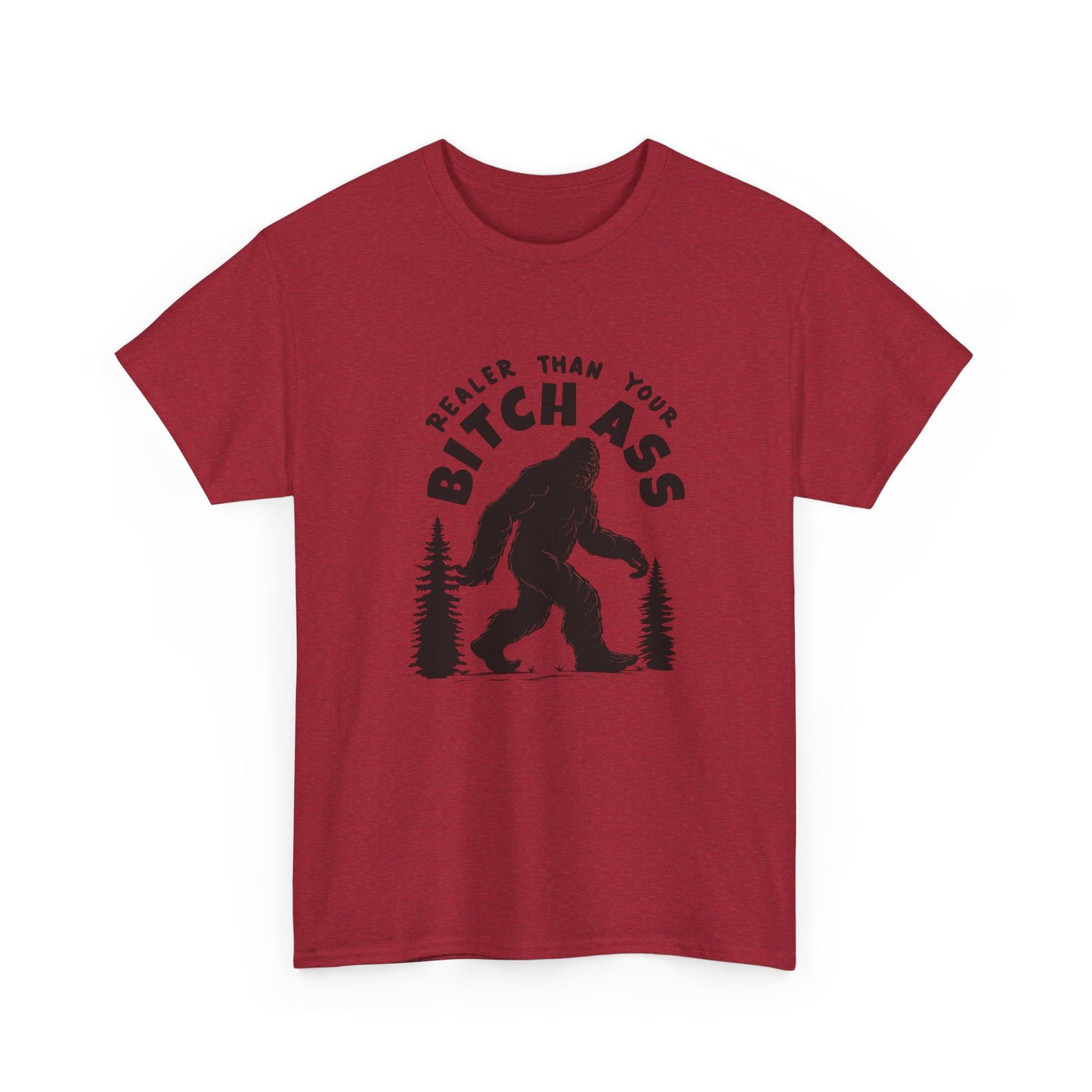 Funny Sasquatch Graphic T Shirt Unisex Heavy Cotton Tee
