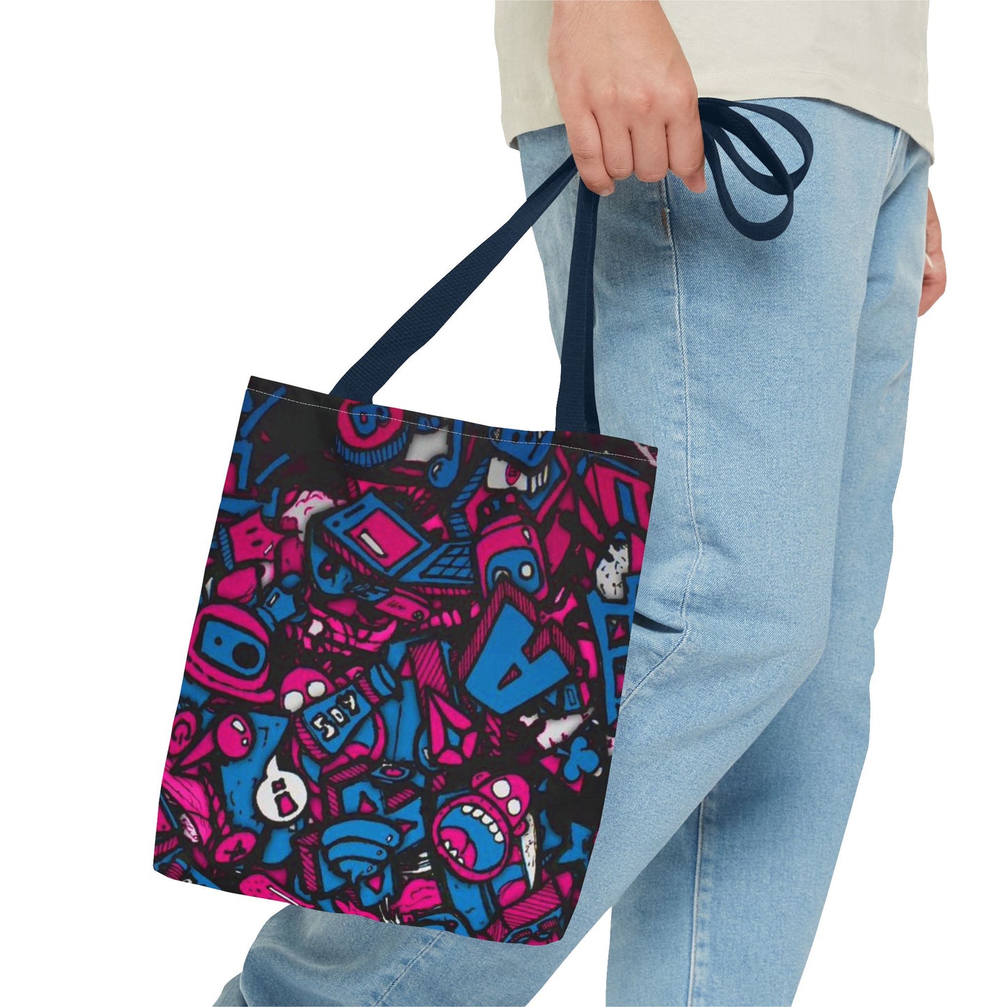 Cartoon Characters All Over Print BRAND NEW Purse, Pocketbook,Travel Tote Bag