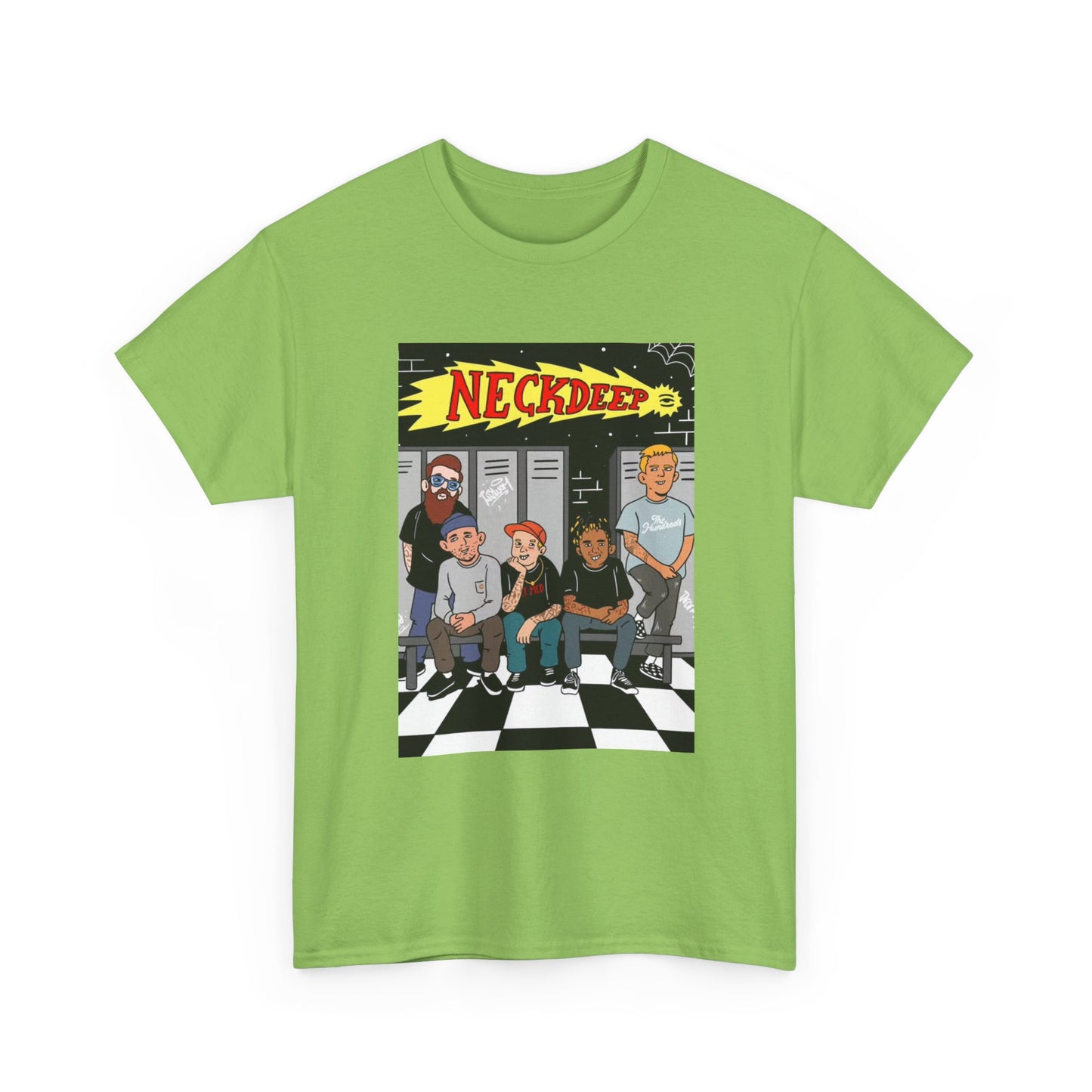 Neck Deep Tshirt Punk Rock UK retro Album art Unisex Heavy Cotton Tee