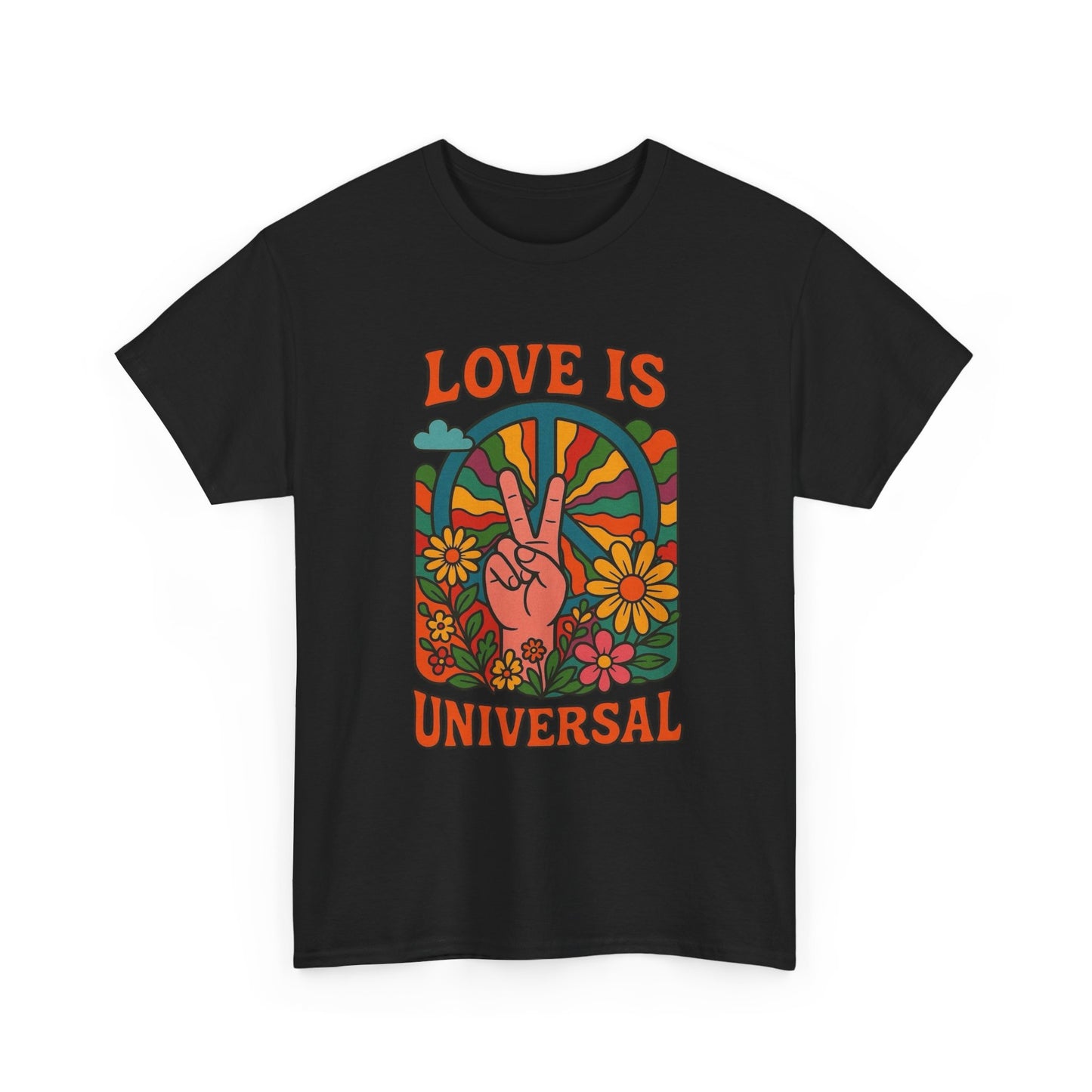 Love Is Universal Graphic T Shirt NEW ADULT Unisex Heavy Cotton Tee