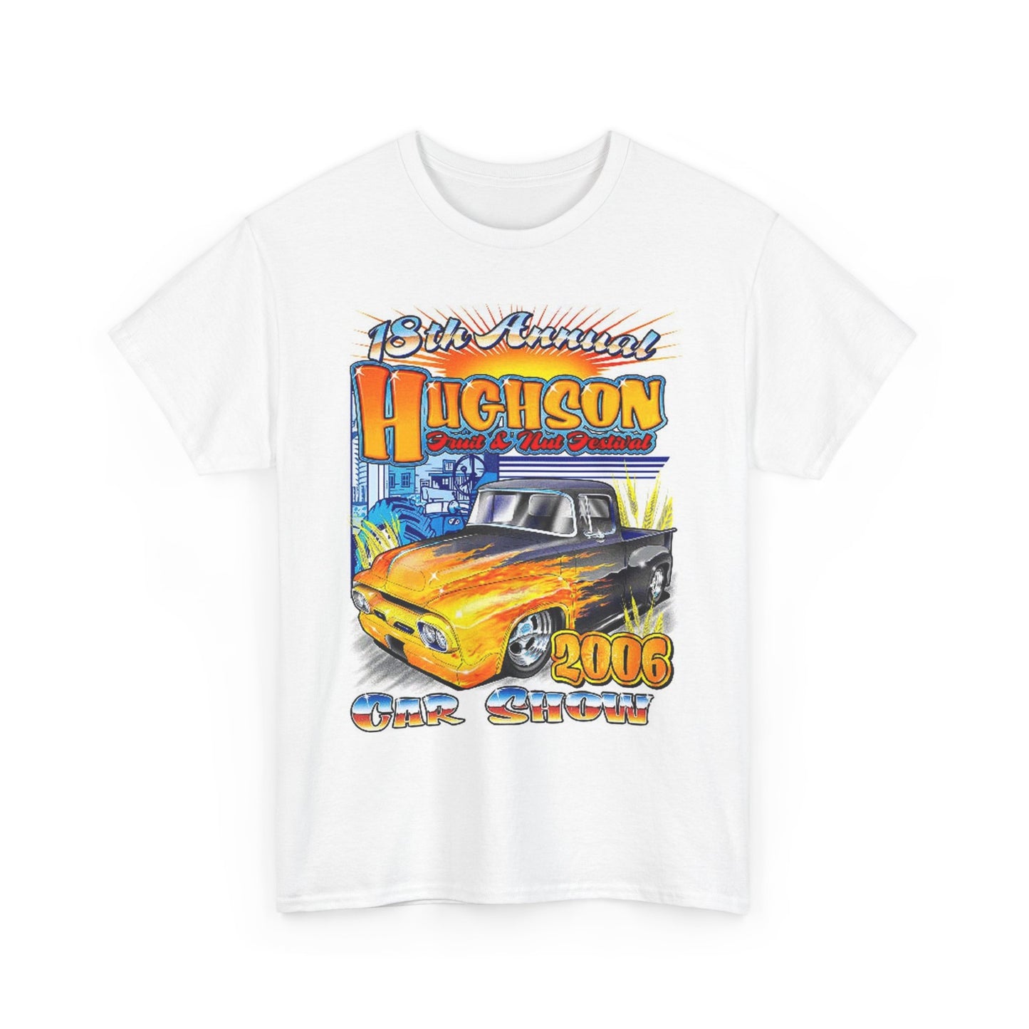 Retro Muscle Car Show Cruise In Graphic T Shirt Unisex Heavy Cotton Tee 1