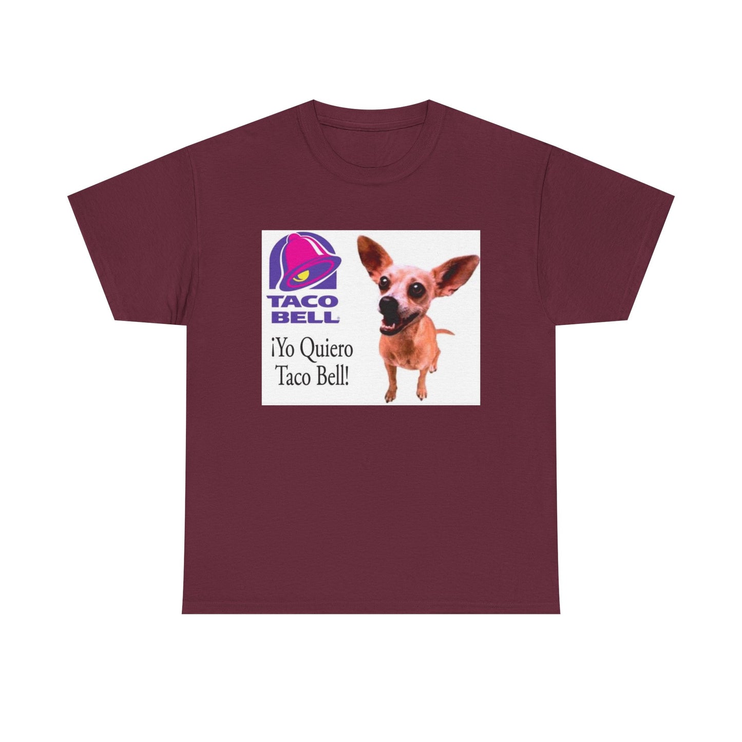 Taco Bell Shirt Funny Retro Logo Mexican Dog 90s Nostalgia Unisex Heavy Cotton