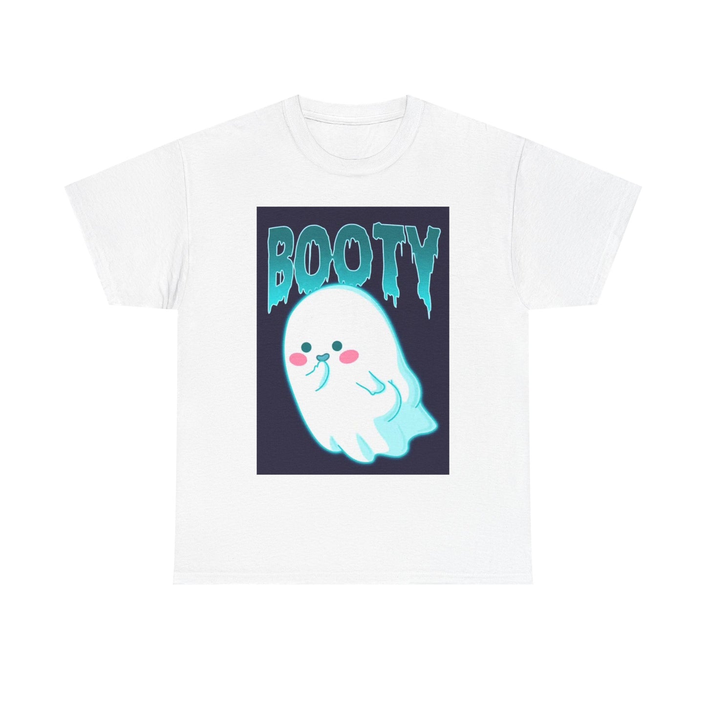 Ghost Booty Tshirt Funny Cute Gift Unisex Heavy Cotton Tee