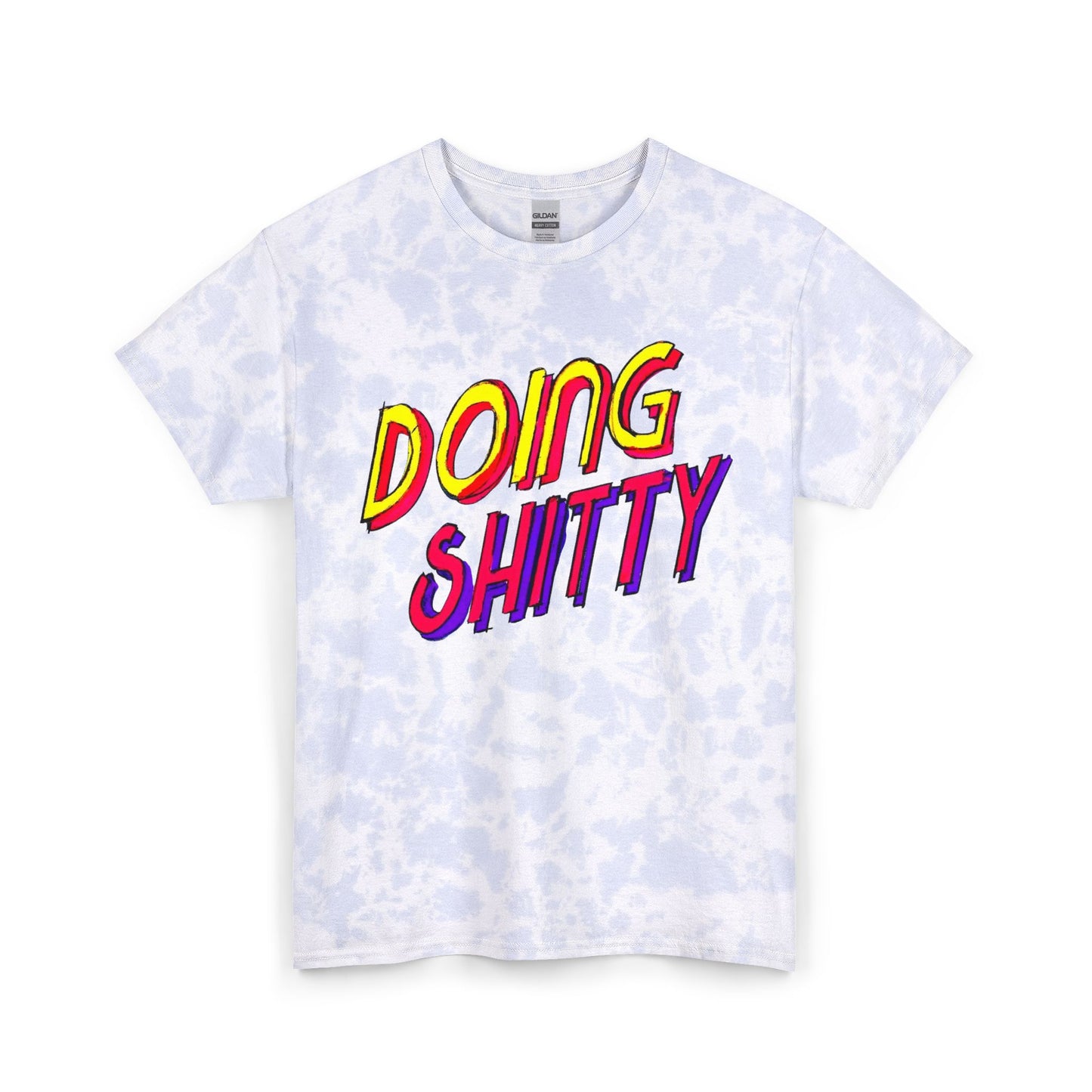 Doing Bad Graphic Funny T Shirt Unisex Tie Dye Cotton Tee