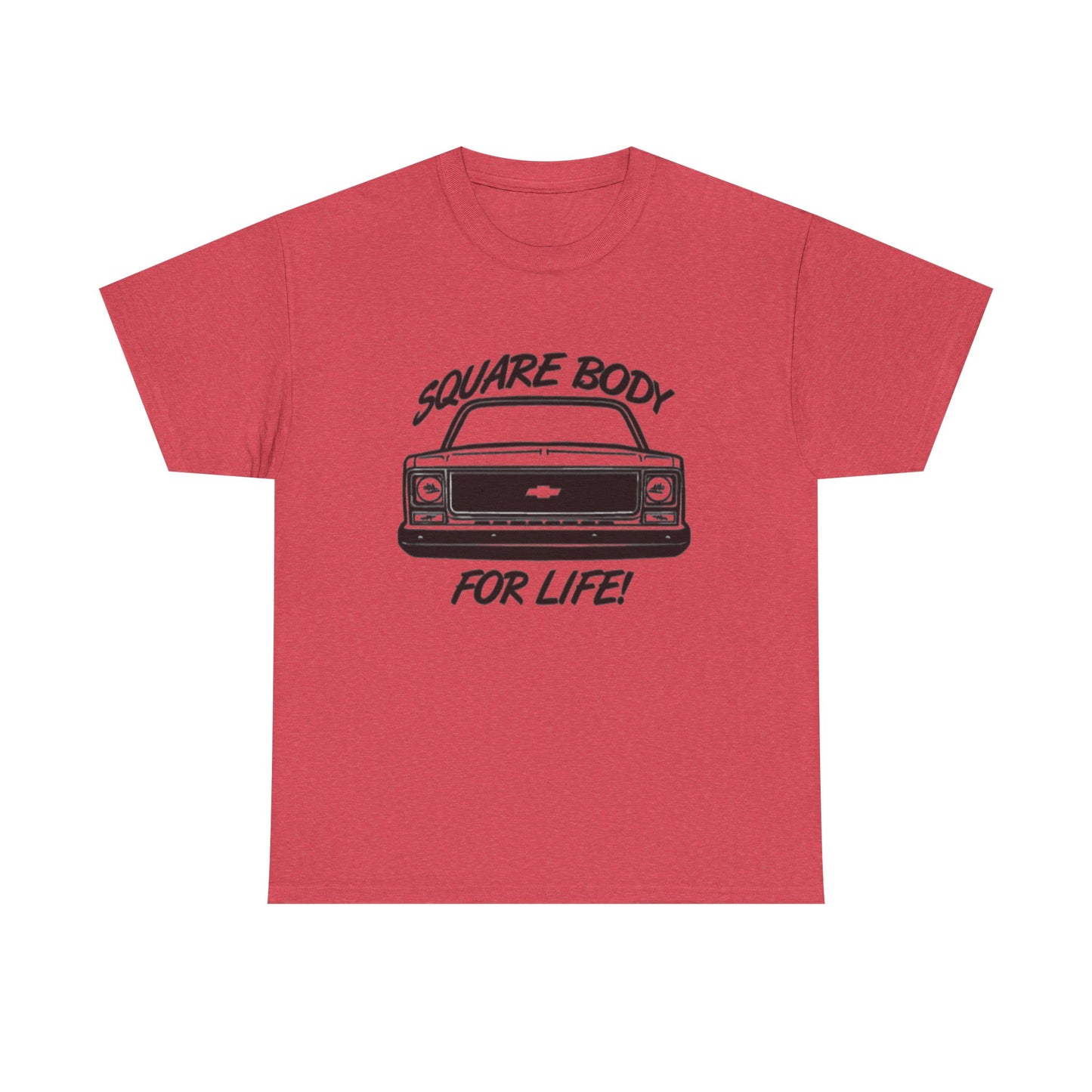 Squarebody For Life Chevy Graphic T Shirt Unisex Heavy Cotton Tee NEW