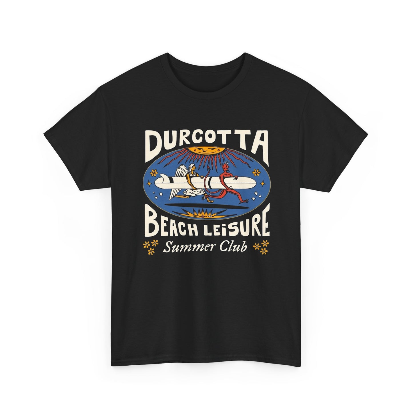 Durcotta Beach Graphic T Shirt NEW Adult Regular Heavy Cotton Tee