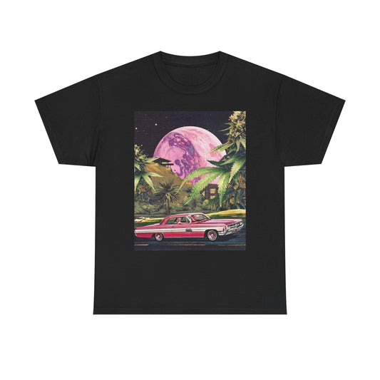 Weed Lowrider Impala Graphic T Shirt Unisex Heavy Cotton Tee