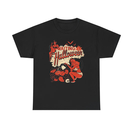 Waiting For Halloween Graphic T Shirt BRAND NEW GIFT