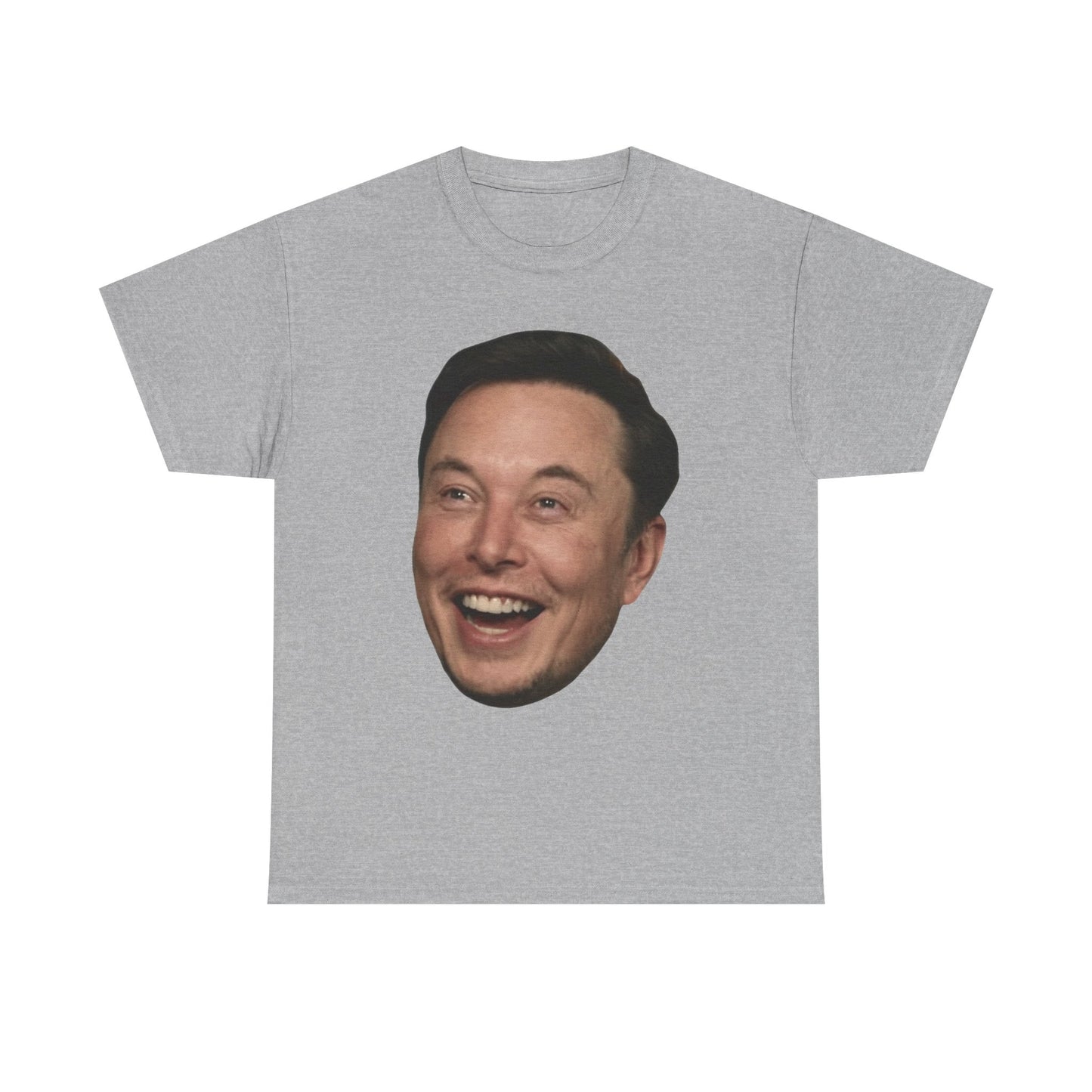 Elon Musk Graphic T Shirt Big Head Funny Poster Tesla Unisex Heavy Cotton Tee