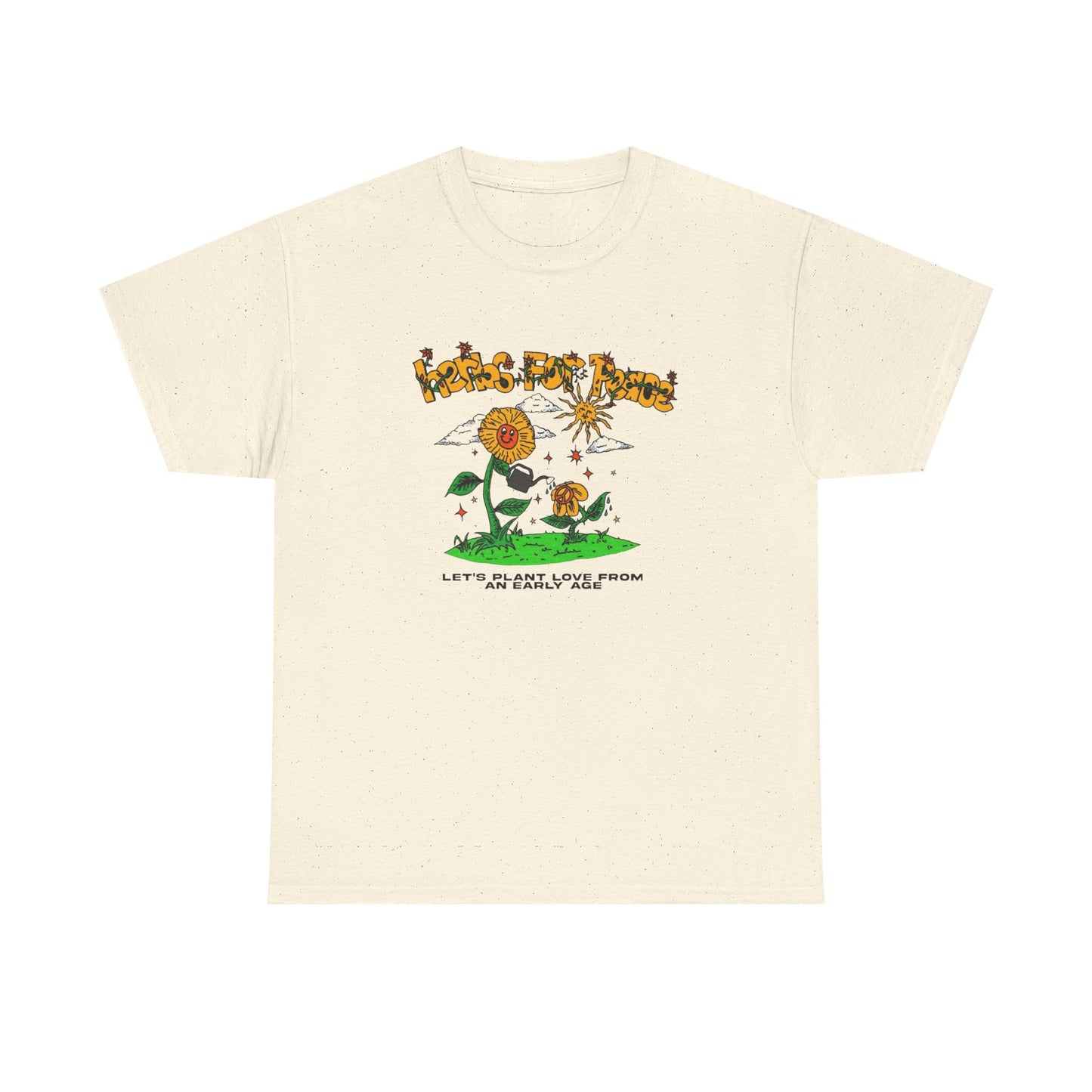 Herbs For Peace Art Graphic T Shirt Unisex Heavy Cotton Tee Gift New