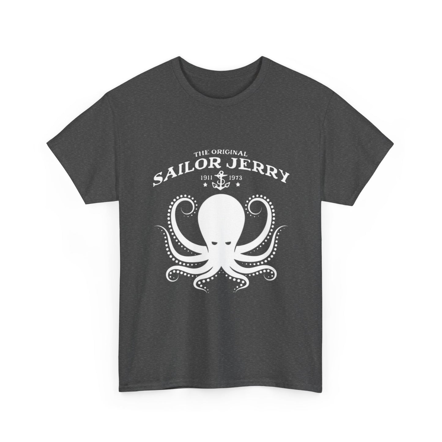 Sailor Jerry T-shirt vintage tattoo navy art retro Hawaii Heavy Cotton Tee