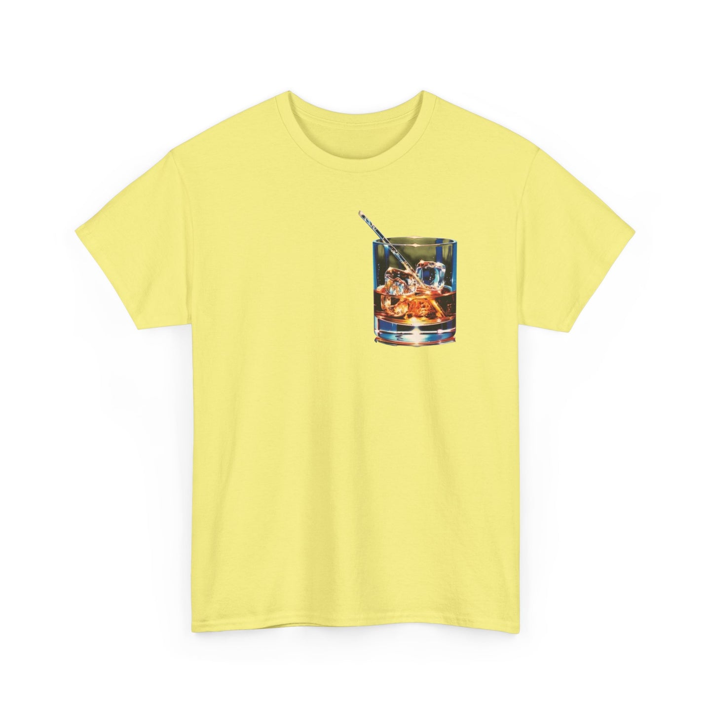 Whiskey On The Rocks Graphic T-Shirt Unisex Heavy Cotton Tee
