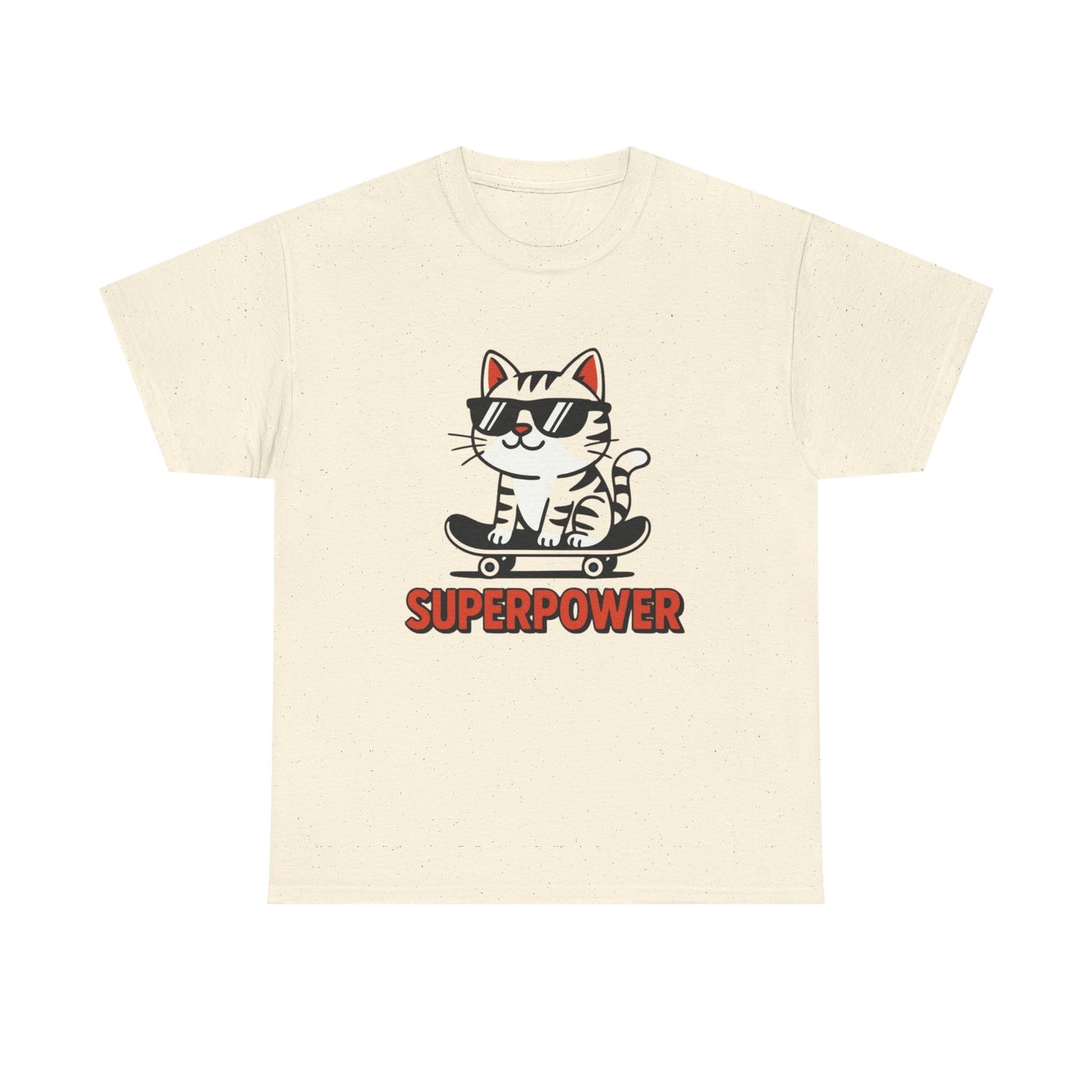 Sure power Funny Cat Graphic T Shirt ADULT NEW