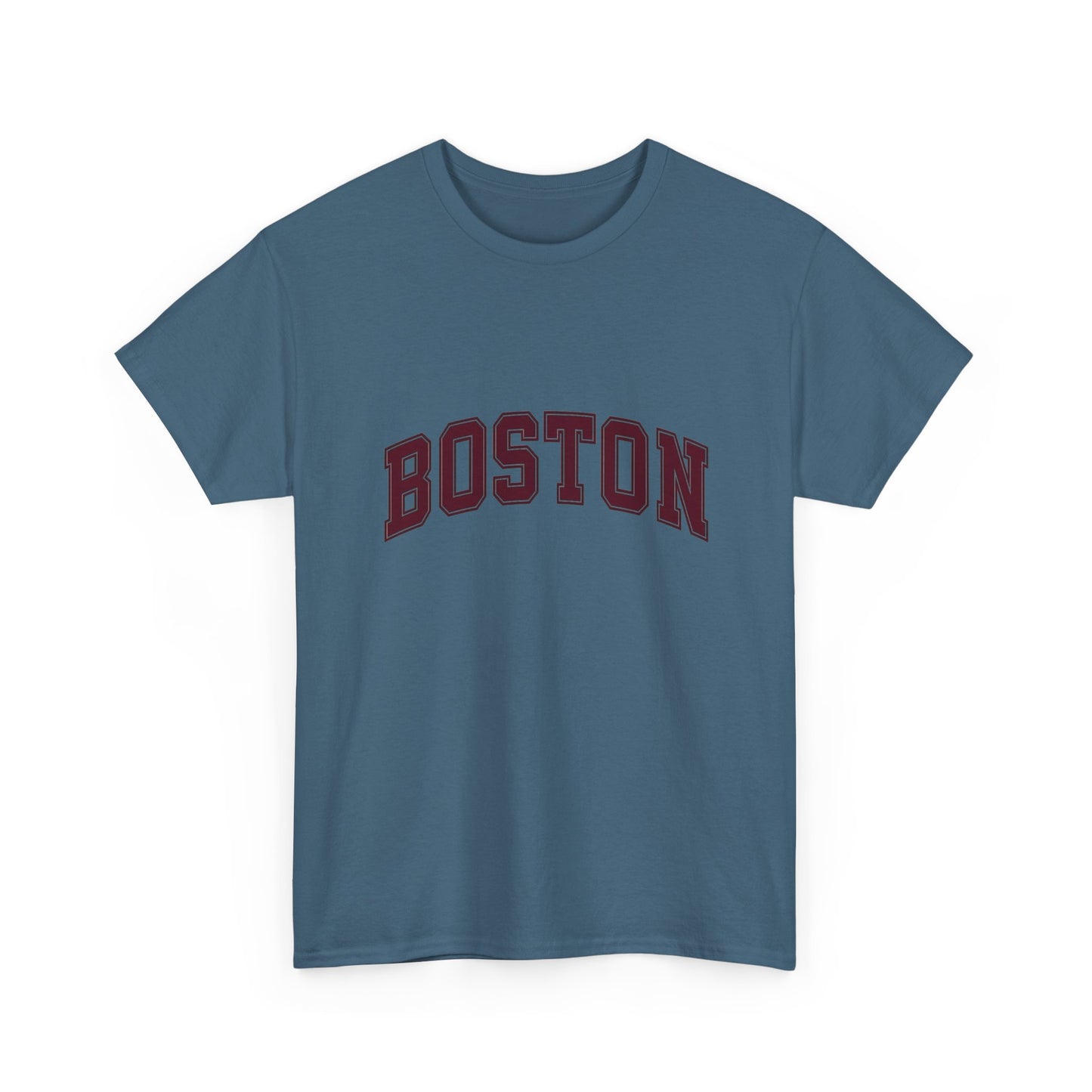 Boston Logo NEW ENGLAND Graphic T Shirt Unisex Heavy Cotton Tee