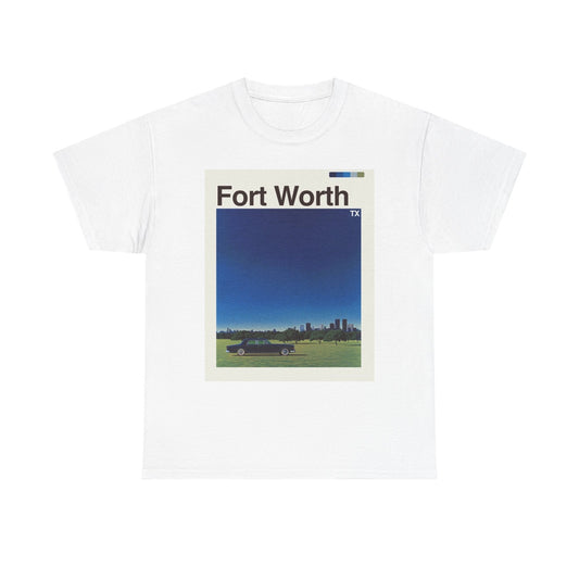 Fort Worth Skyline Graphic T Shirt Cotton Tee Apparel New