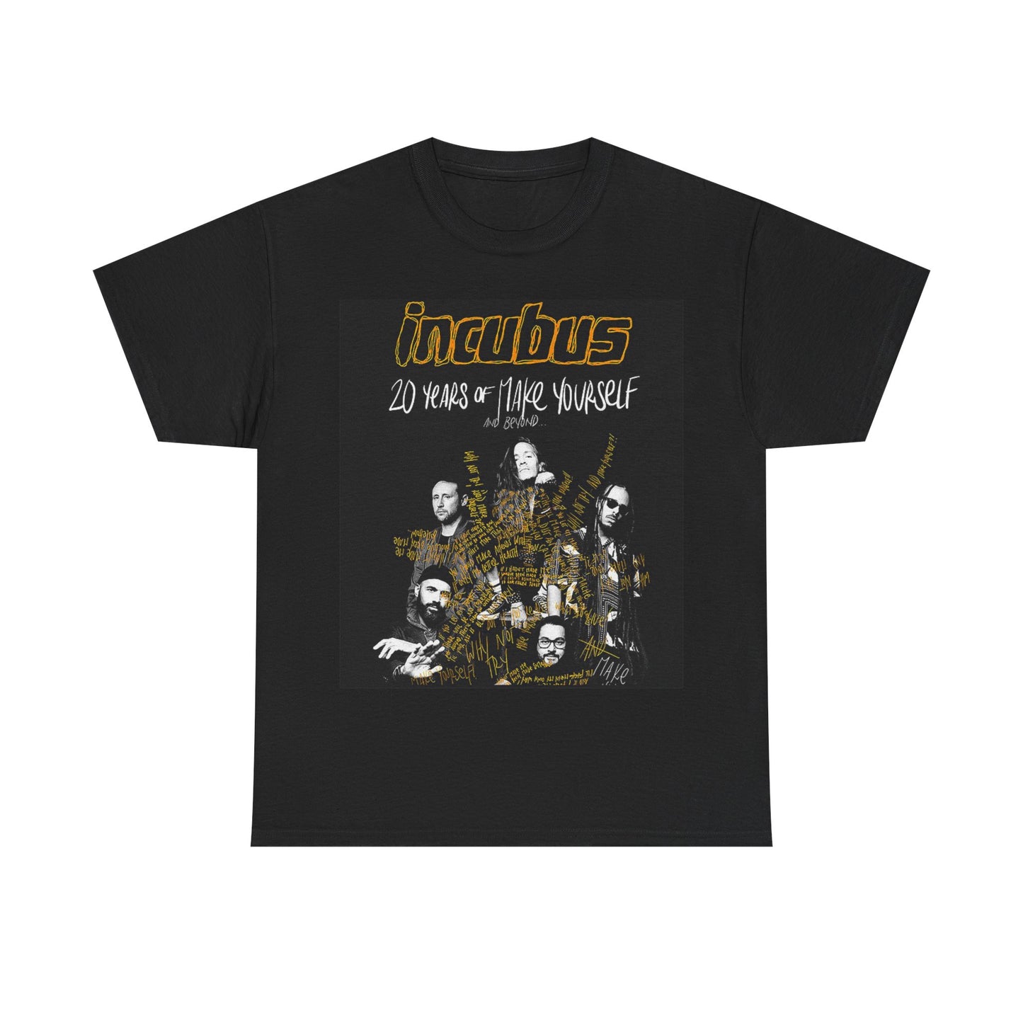 Incubus T-shirt vintage band rock metal concert retro Unisex Heavy Cotton Tee