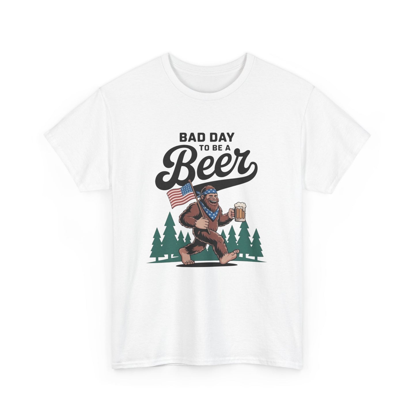 Bad Day To Be A Beer T Shirt Graphic Unisex Heavy Cotton Tee NEW GIFT