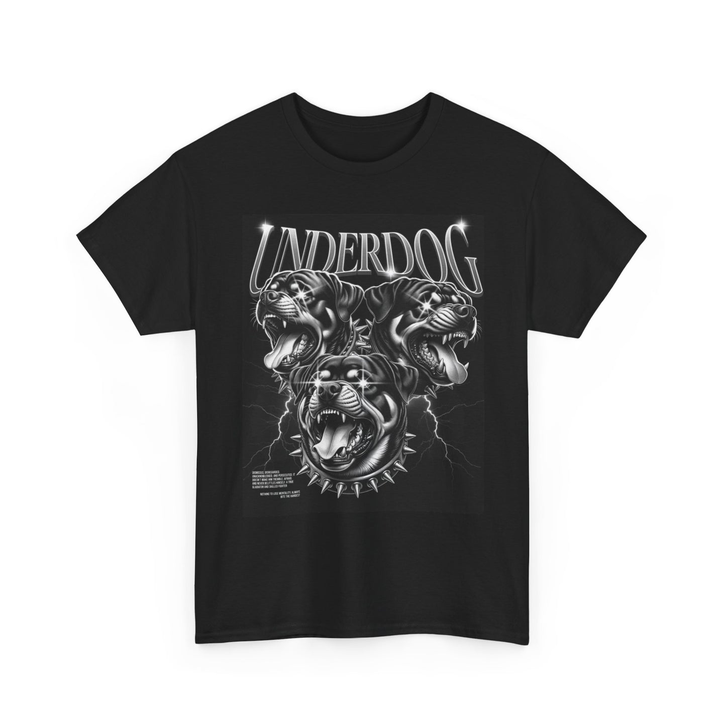 Underdog Graphic T Shirt Street Wear Apparel Unisex Heavy Cotton Tee