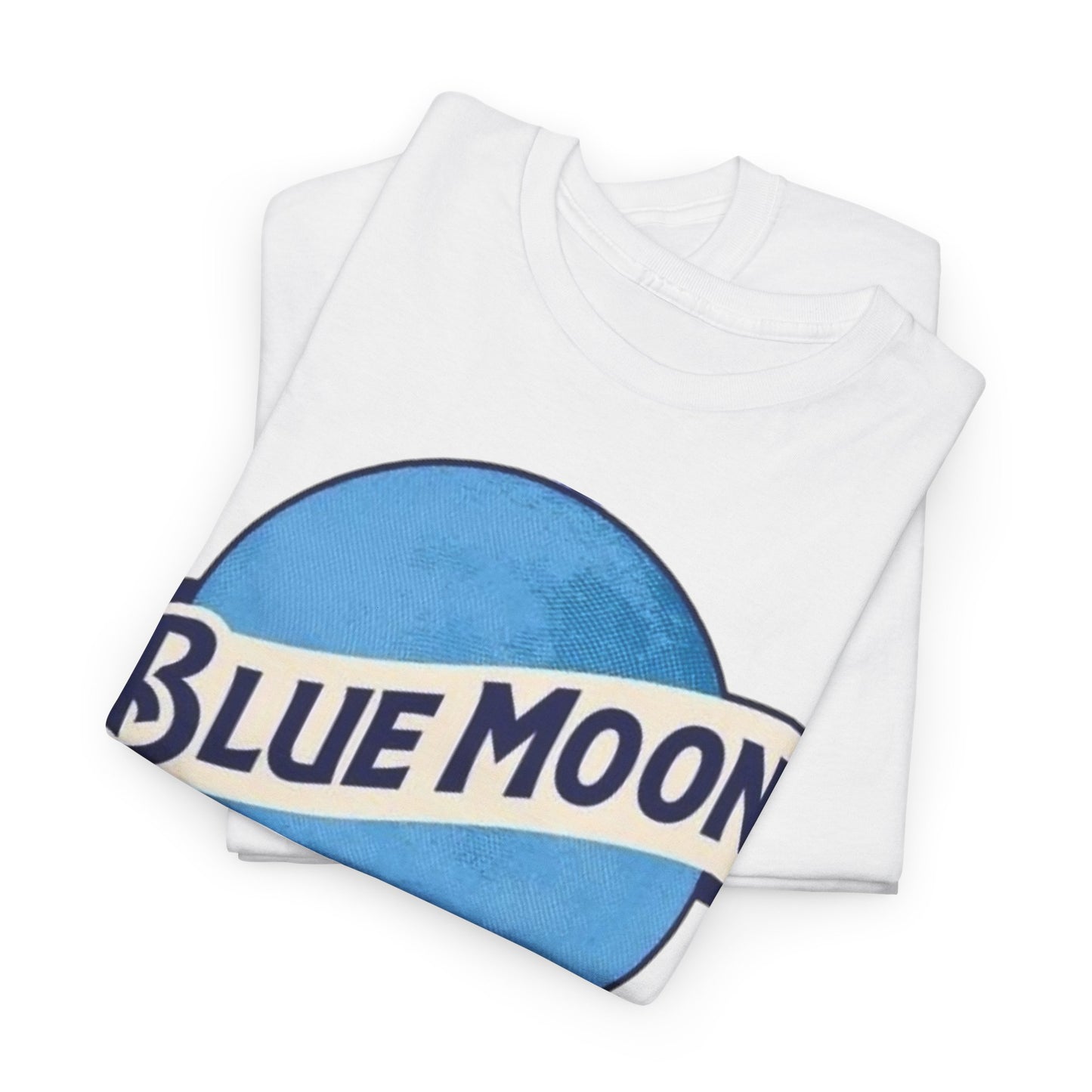 Blue Moon Vintage Beer Graphic T Shirt Men's Heavy Cotton Tee