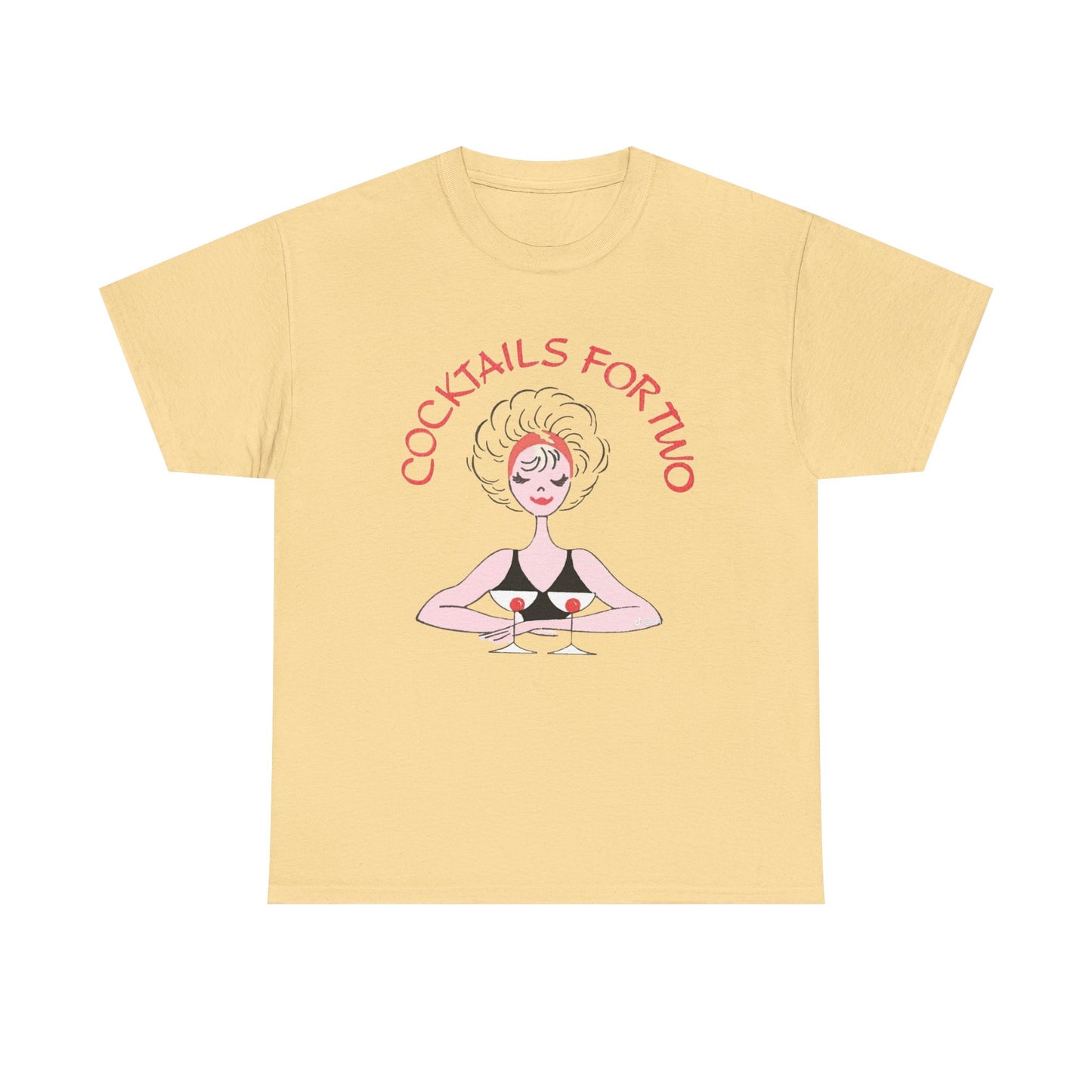 Cocktails For Two Graphic T Shirt NEW ADULT