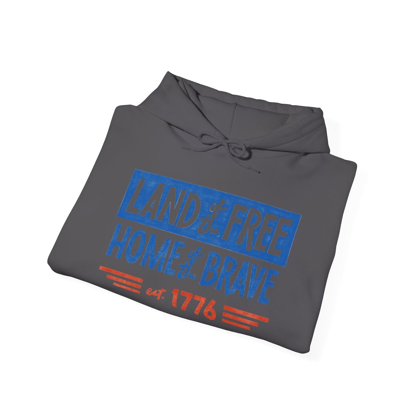 Land Of The Free Home Of The Brave USA Graphic Hoodie Unisex Hooded Sweatshirt