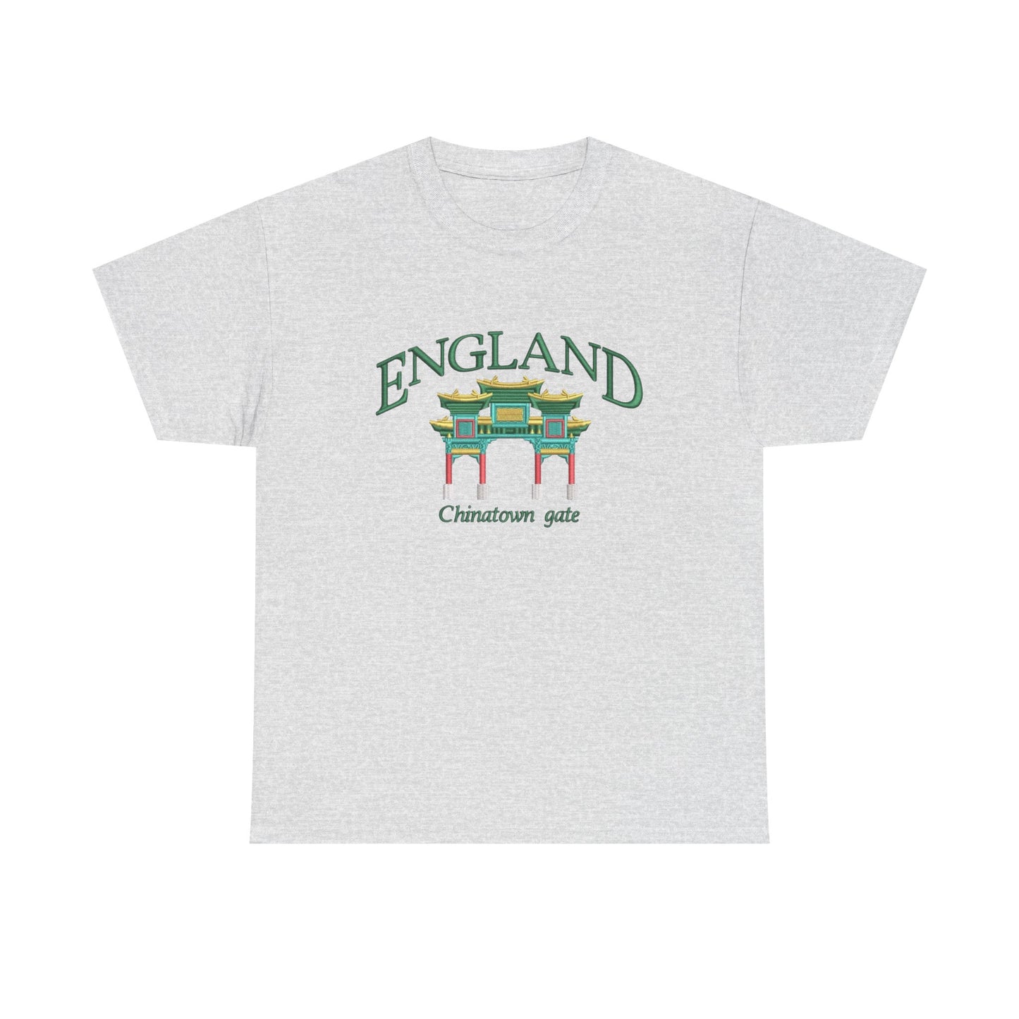 England China Town Gate Graphic T Shirt NEW Unisex Heavy Cotton Tee