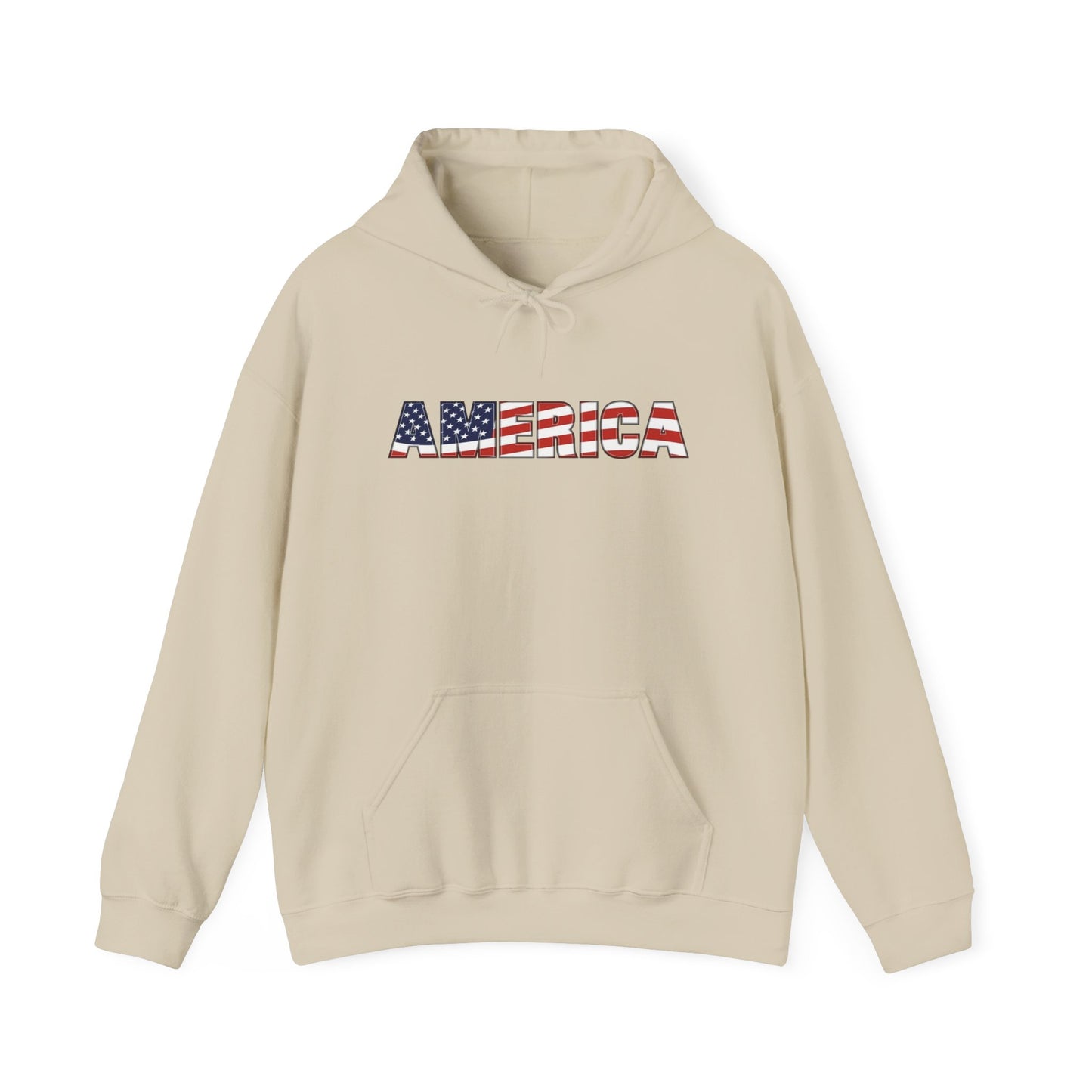 American Flag USA Retro Graphic Hoodie Men's Heavy Blend™ Hooded Sweatshirt