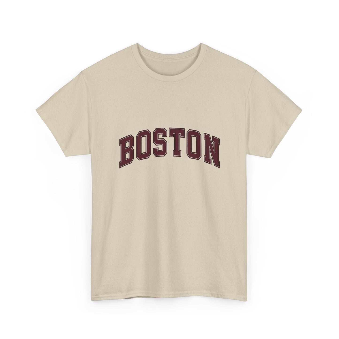 Boston Logo NEW ENGLAND Graphic T Shirt Unisex Heavy Cotton Tee