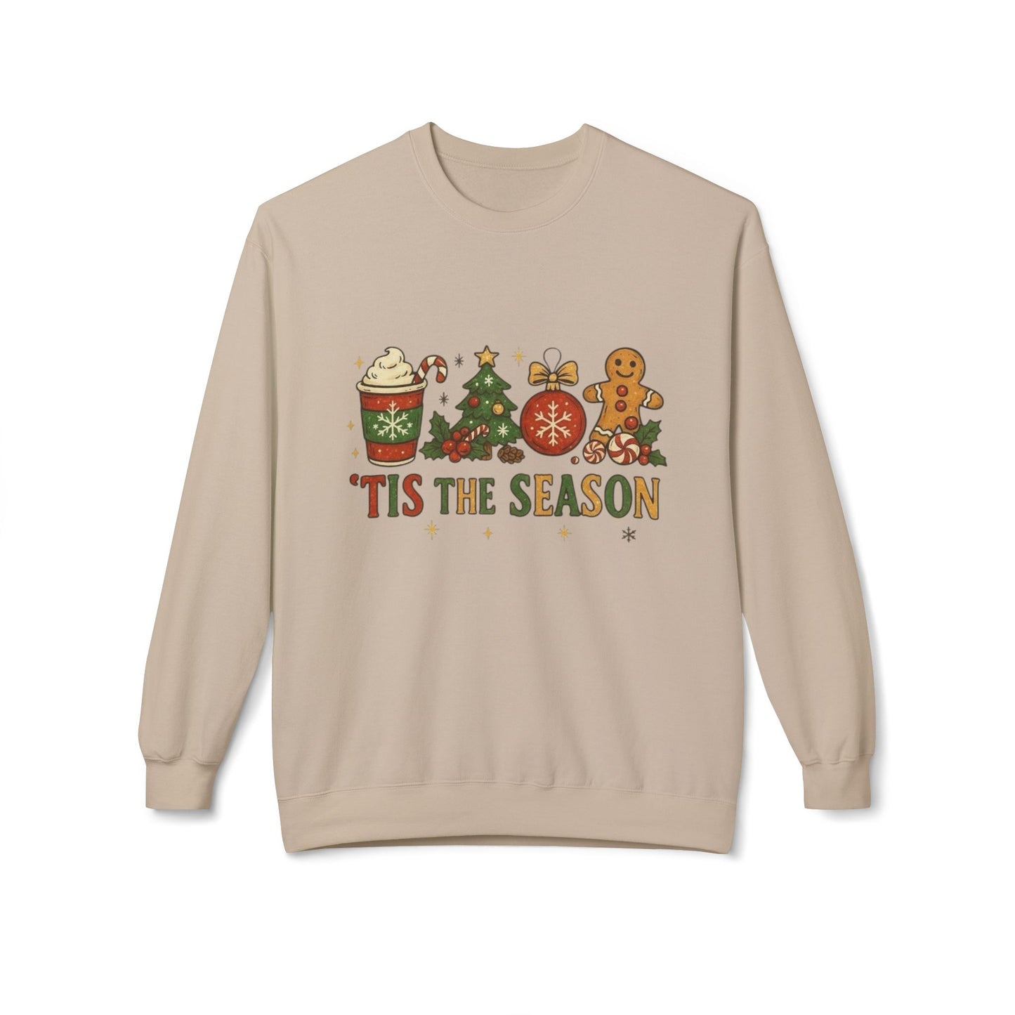 Tis The Season Christmas Sweater Holiday's NEW Unisex Fleece Crewneck Sweatshirt