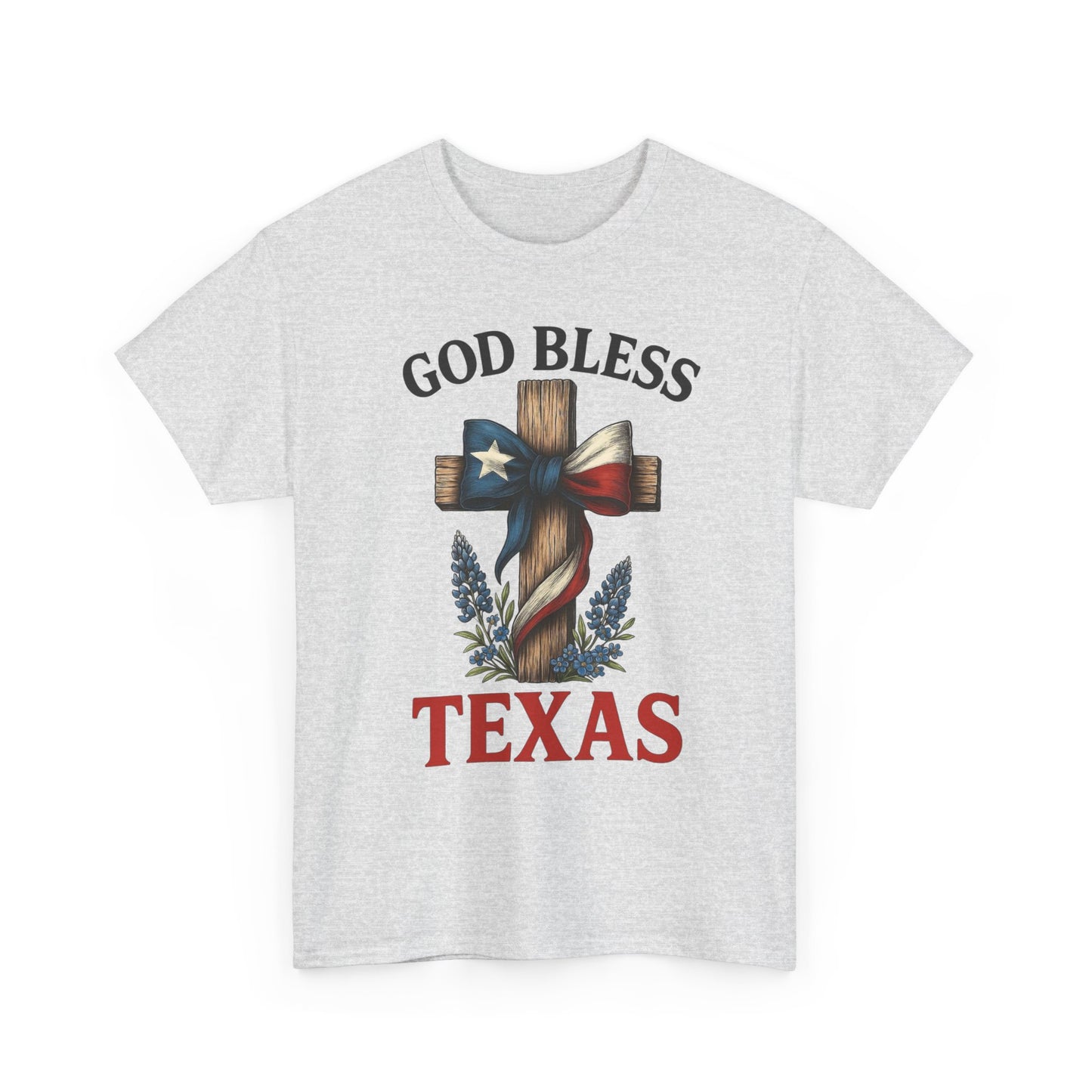 God Bless Texas Graphic T Shirt Unisex Heavy Cotton Tee GIFT