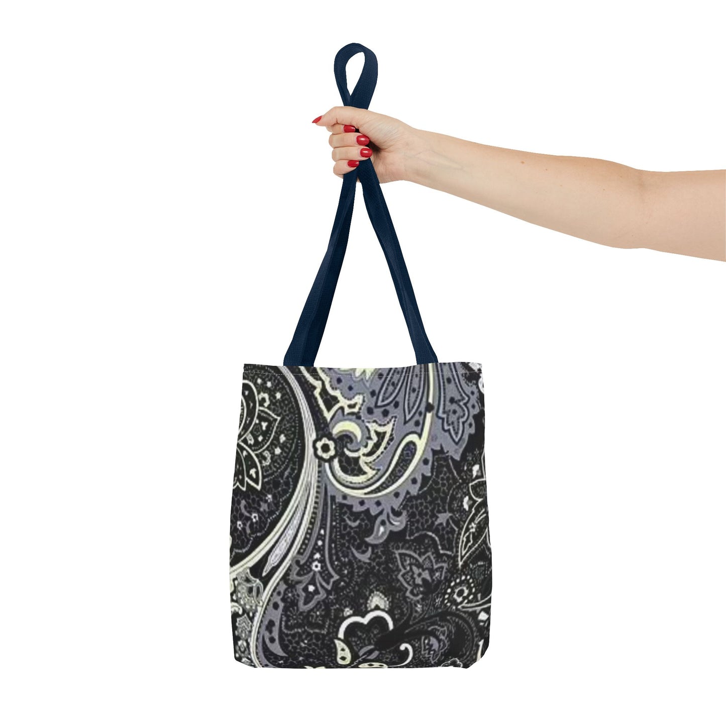 Black And Silver Pattern BRAND NEW Tote Bag (AOP)
