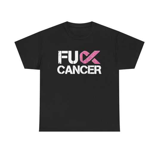 Fu Cancer Awareness Graphic T Shirt Unisex Heavy Cotton Tee