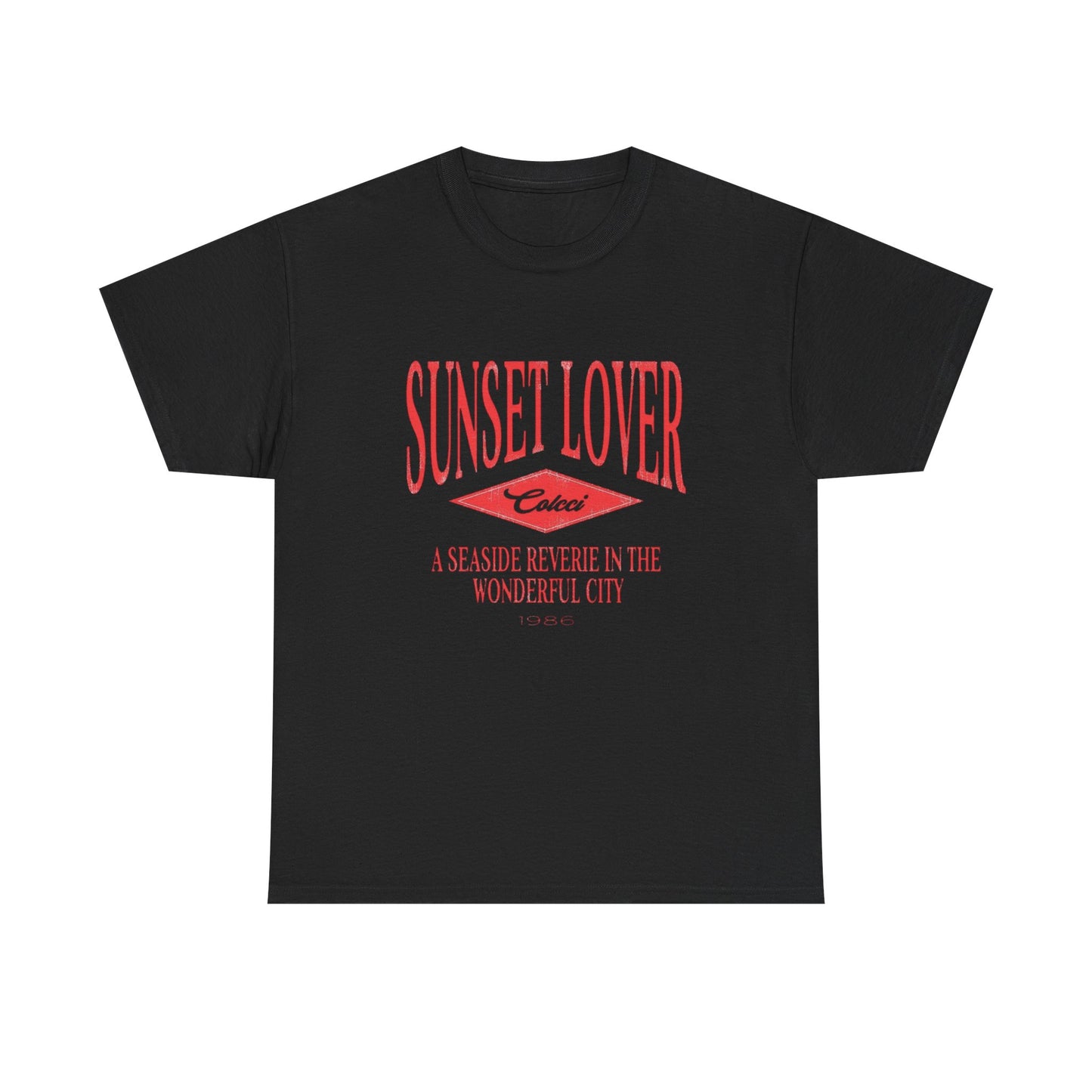 Sunset Lover Graphic T Shirt NEW Unisex Heavy Cotton Tee