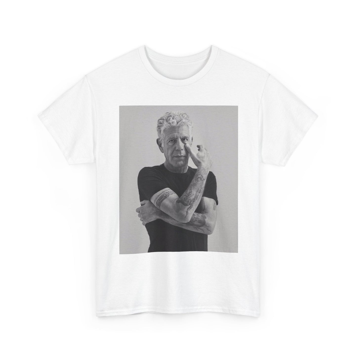 Anthony Bourdain Shirt New York Chef Vintage Graphic Unisex Heavy Cotton Tee