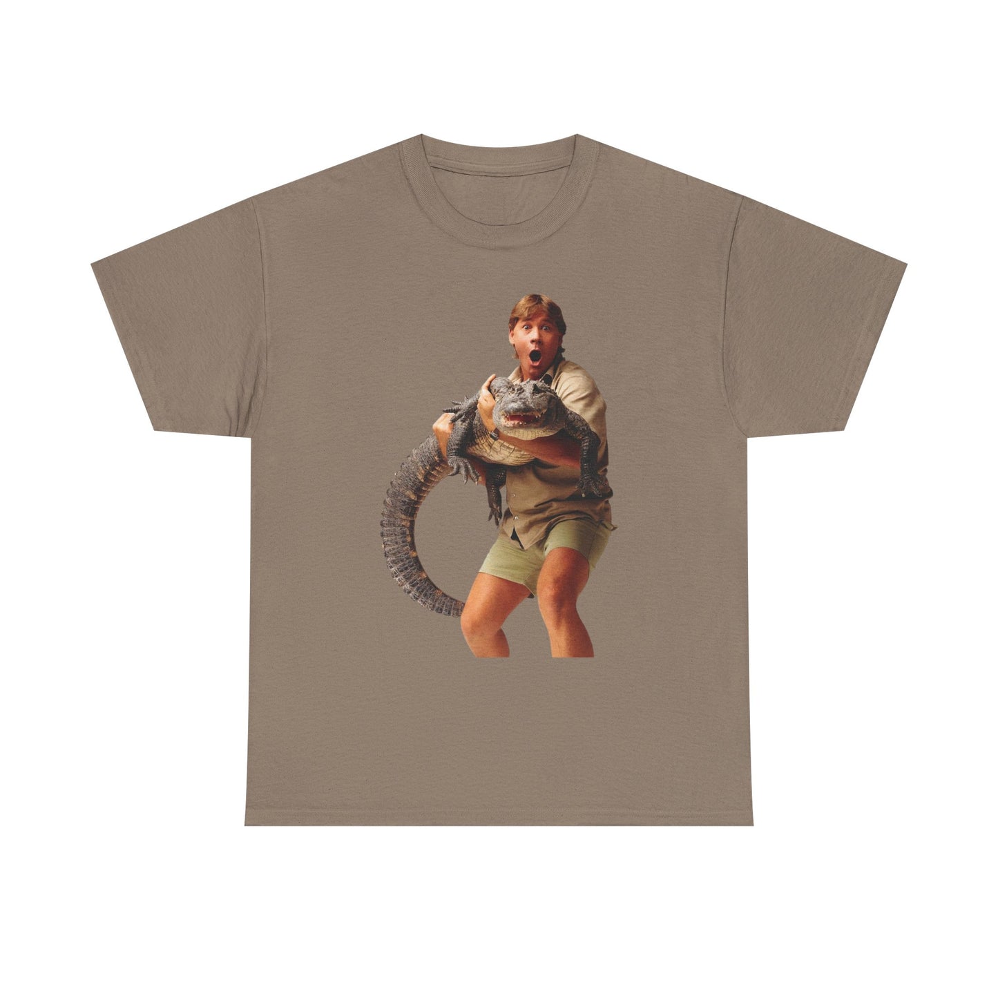 Crocodile Hunter Funny Retro 90's Graphic T Shirt Unisex Heavy Cotton Tee