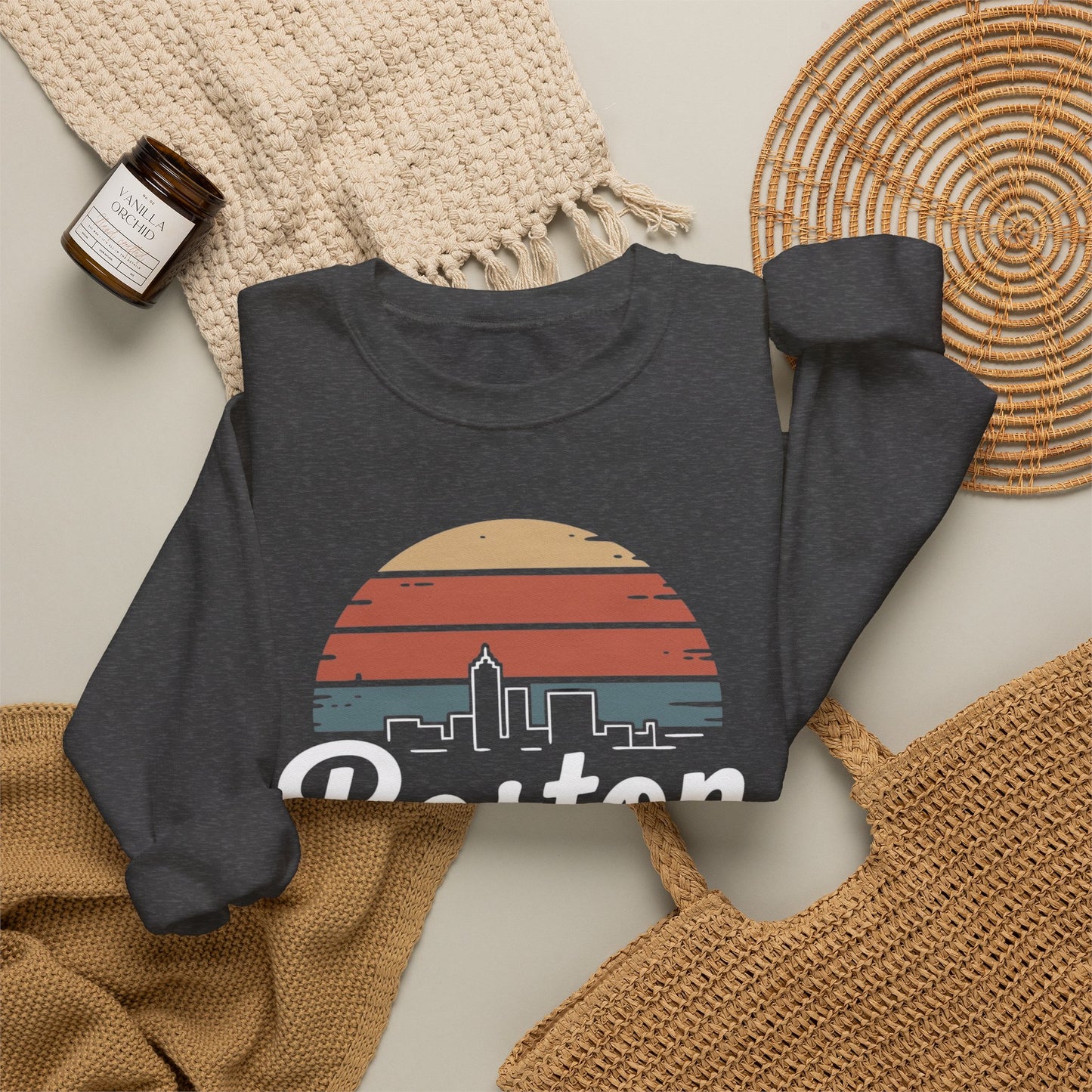 Boston Skyline Sweater NEW Unisex Heavy Blend™ Crewneck Sweatshirt