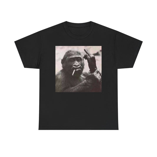 Funny Monkey Smoking Graphic T Shirt Unisex Heavy Cotton Tee BRAND NEW