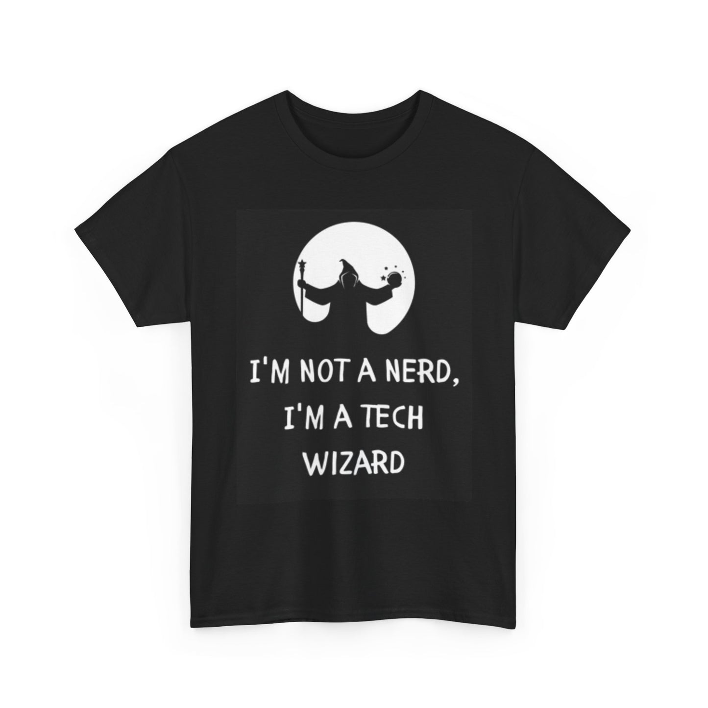 Tech Wizard Graphic T Shirt Funny Coding Computers Unisex Heavy Cotton Tee