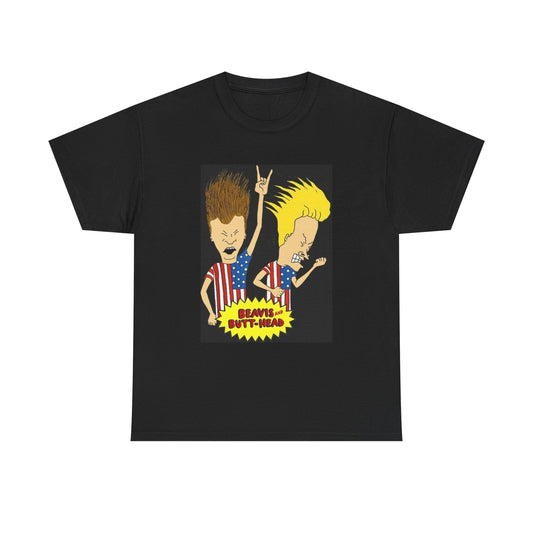 Beavis And Butthead Tshirt Comedy Tv Series Retro American Flag Unisex