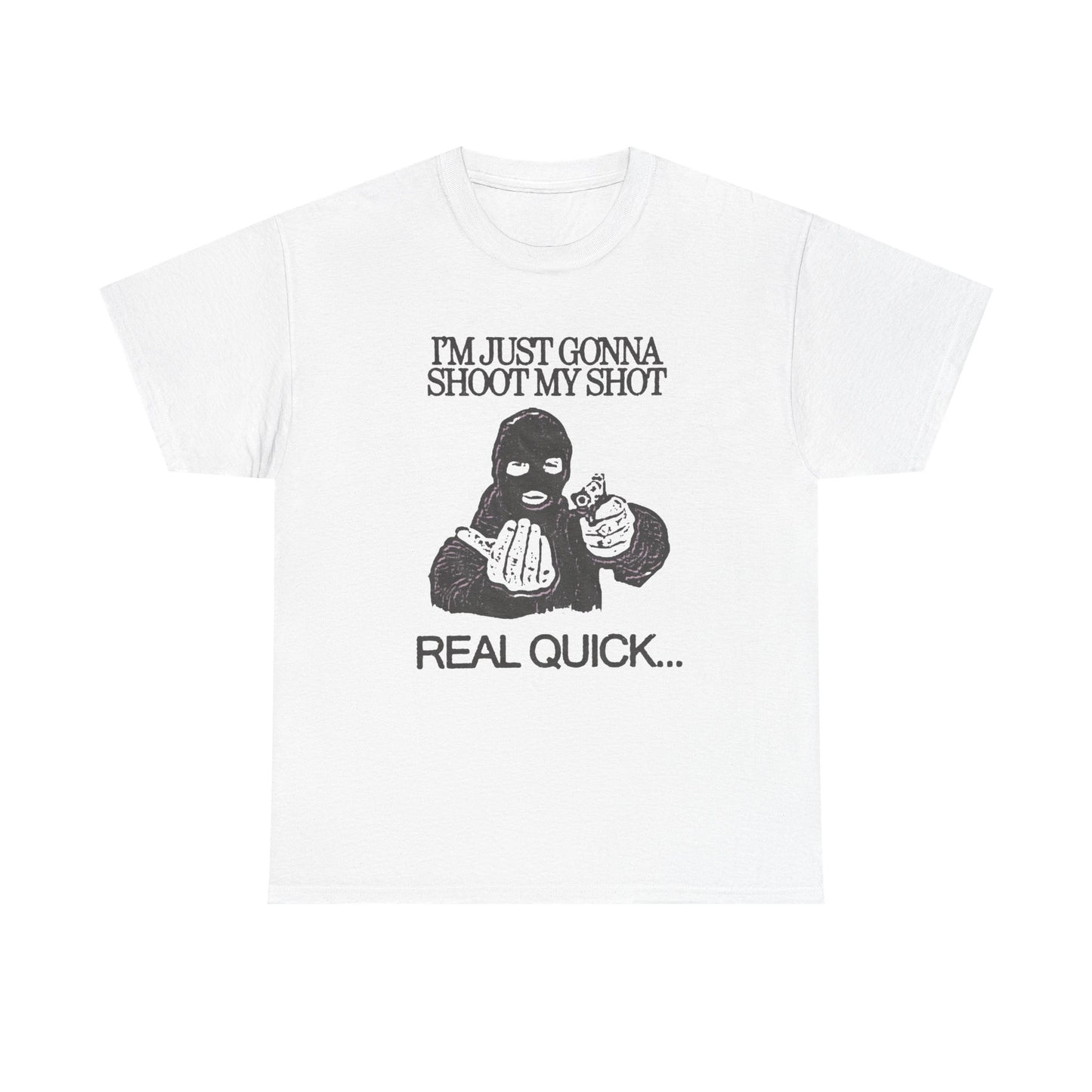 I'm Gonna Shoot My Shot Graphic T Shirt NEW Unisex Heavy Cotton Tee