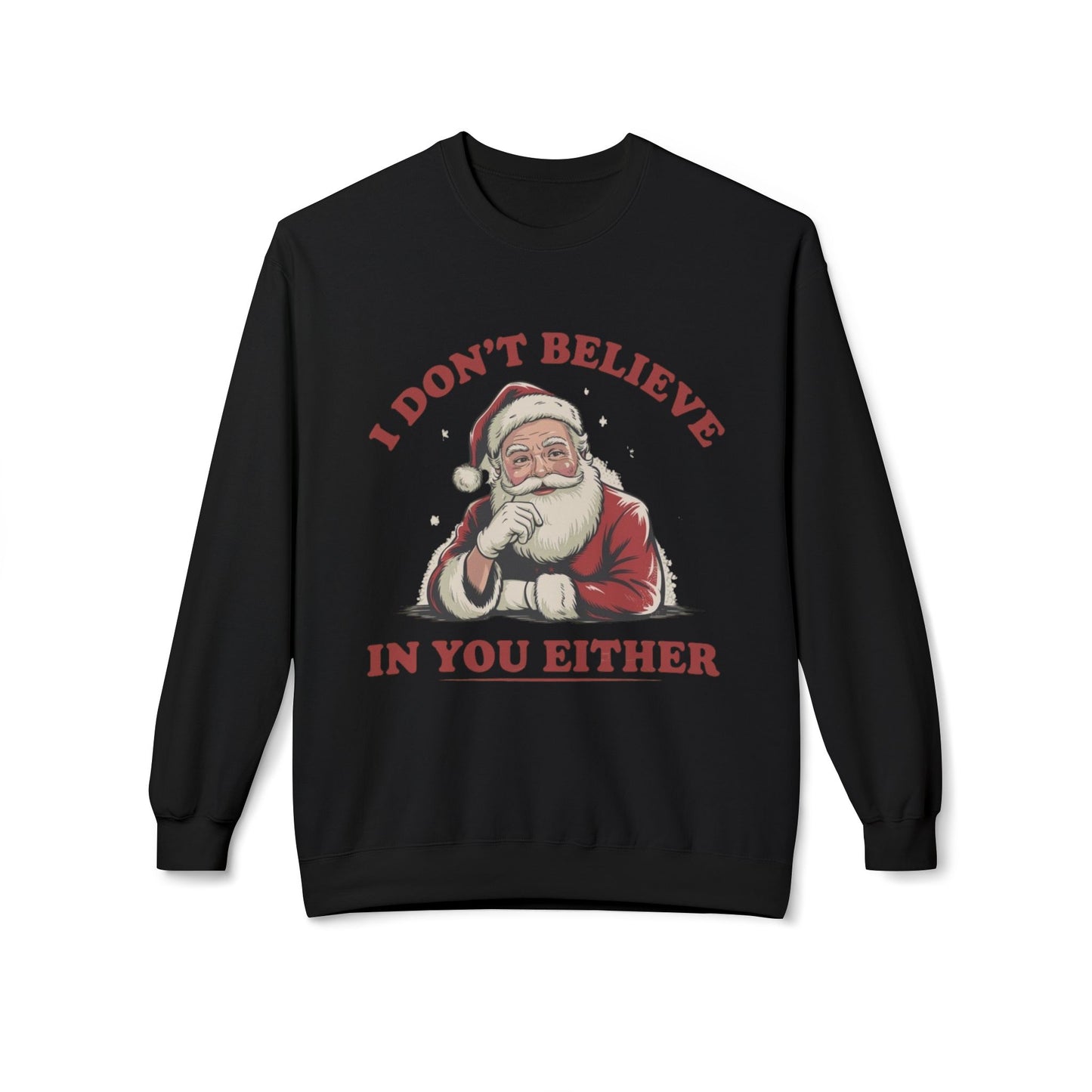 Funny Santa Jokes Sweater NEW Unisex Fleece Crewneck Sweatshirt