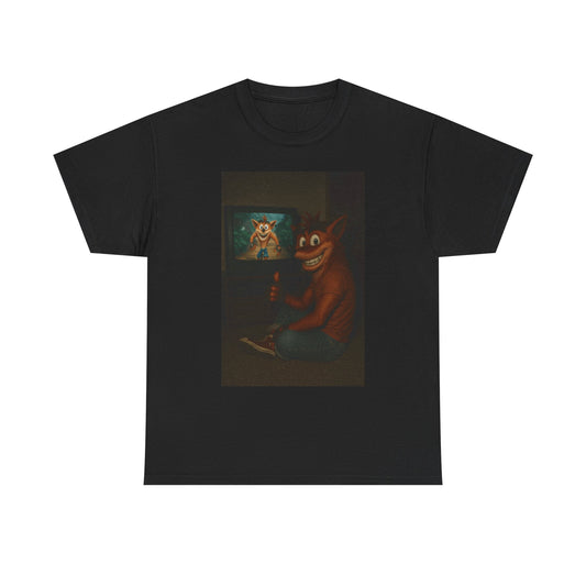 Crash Bandicoot Graphic T Shirt Funny Video Game Unisex Heavy Cotton Tee
