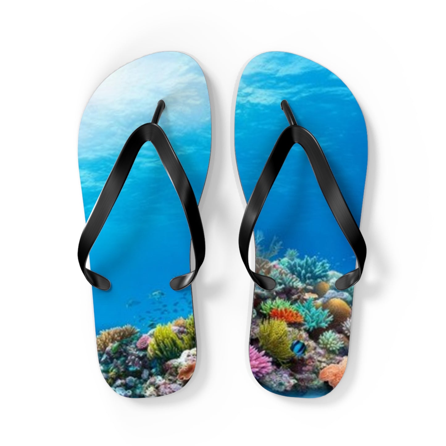 Ocean Underwater Summer Sandals, Beach Shoes, Vacation Flip Flops, Pool Slides